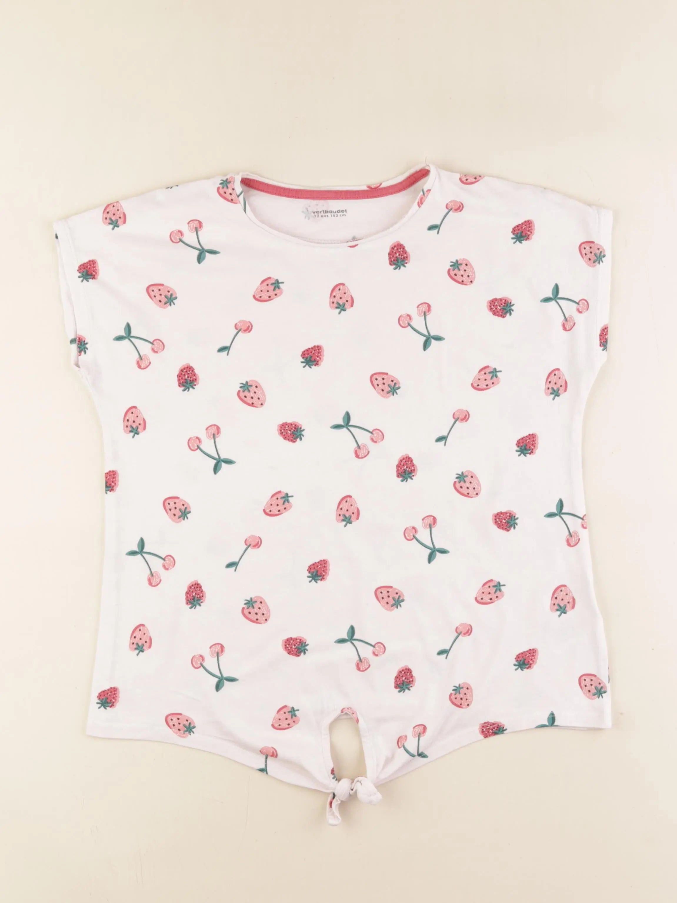Vertbaudet - tee-shirt rose - 12 ans