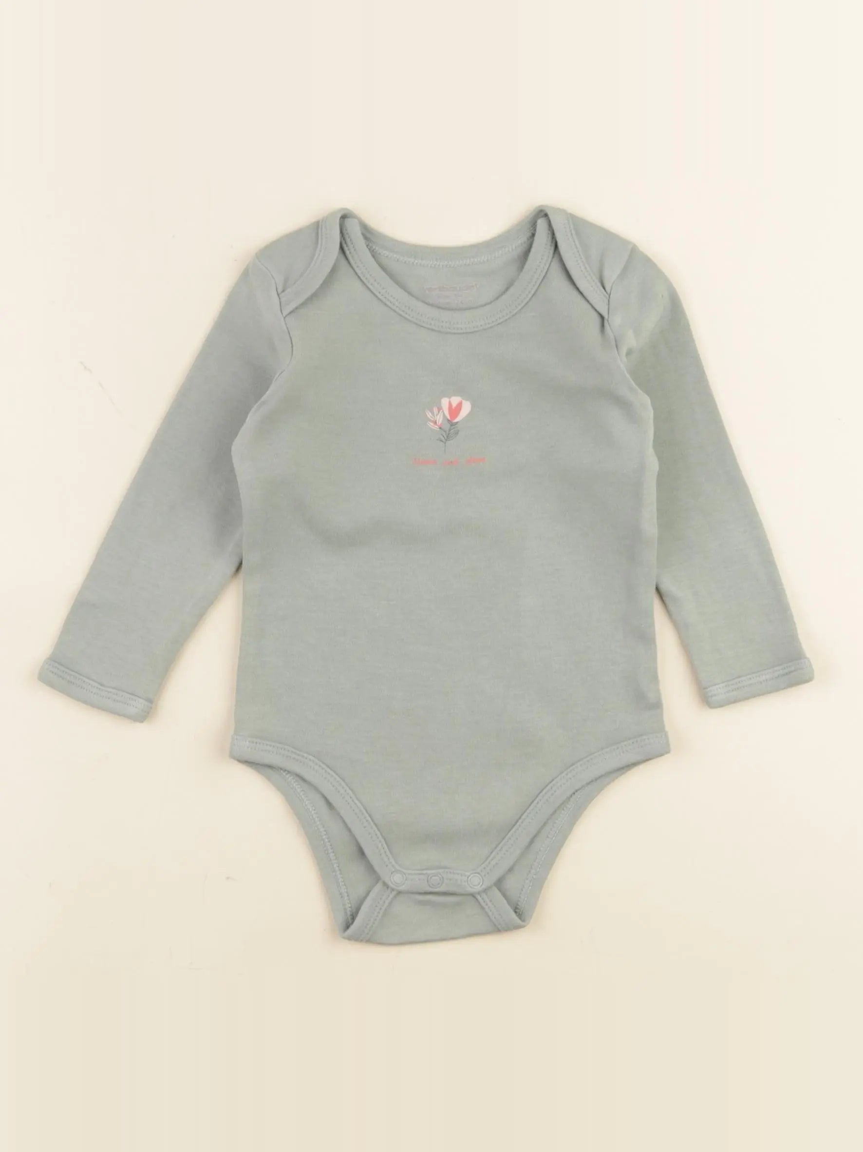 Vertbaudet - body vert - 12 mois