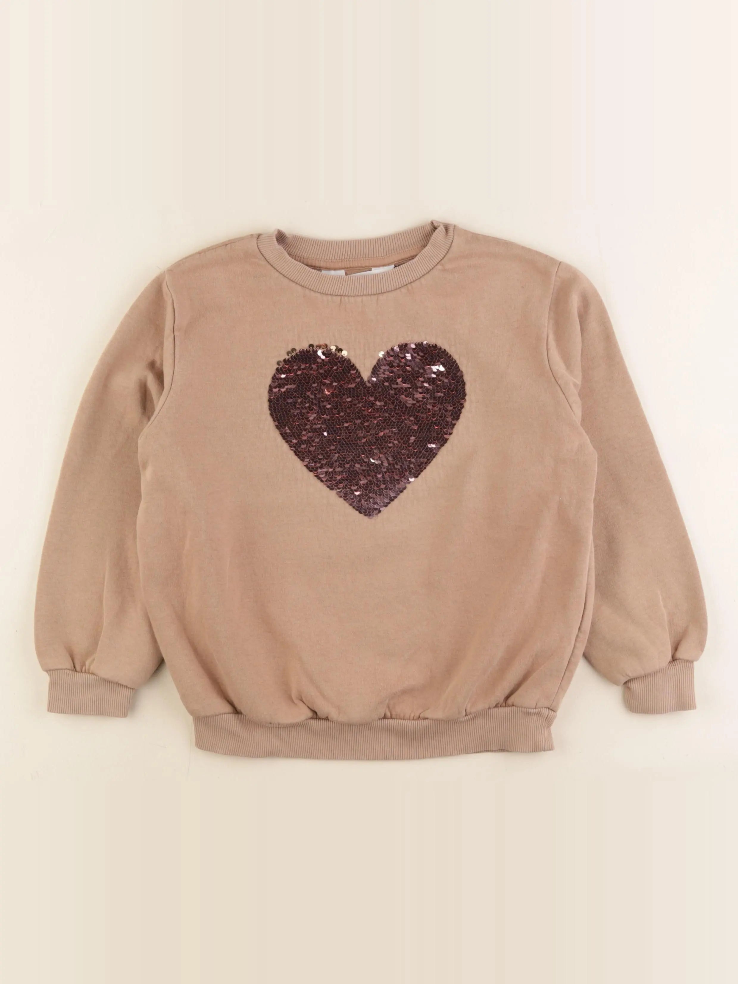 H&M - sweat marron - 6/8 ans