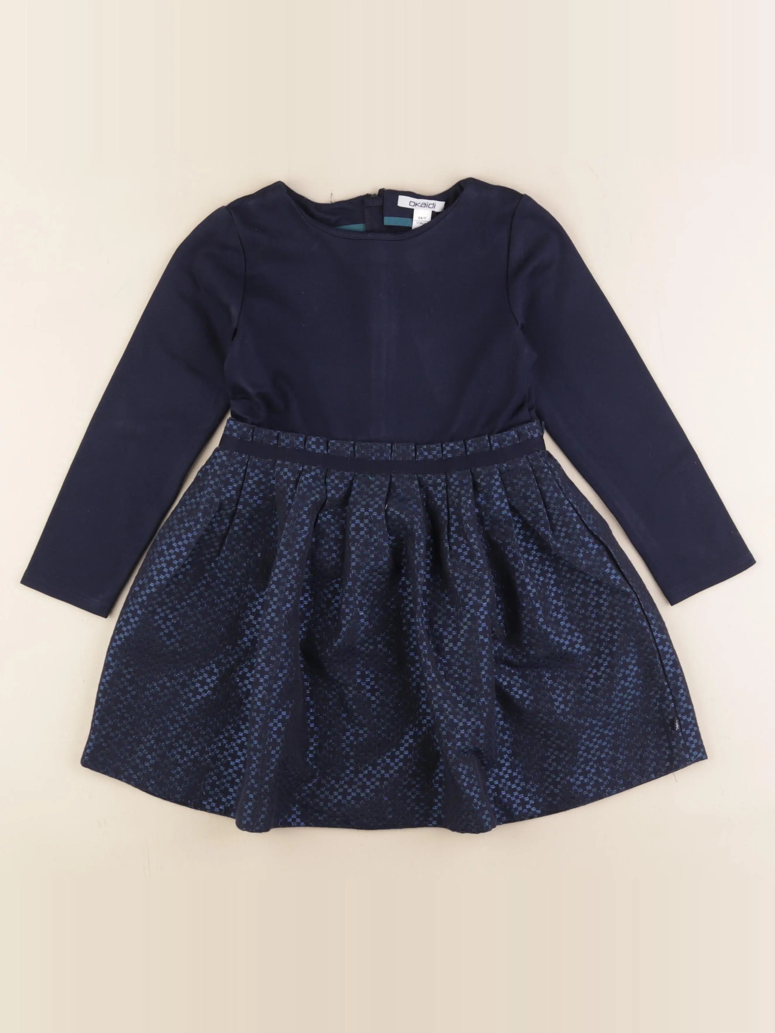 Okaidi - robe bleu - 6 ans