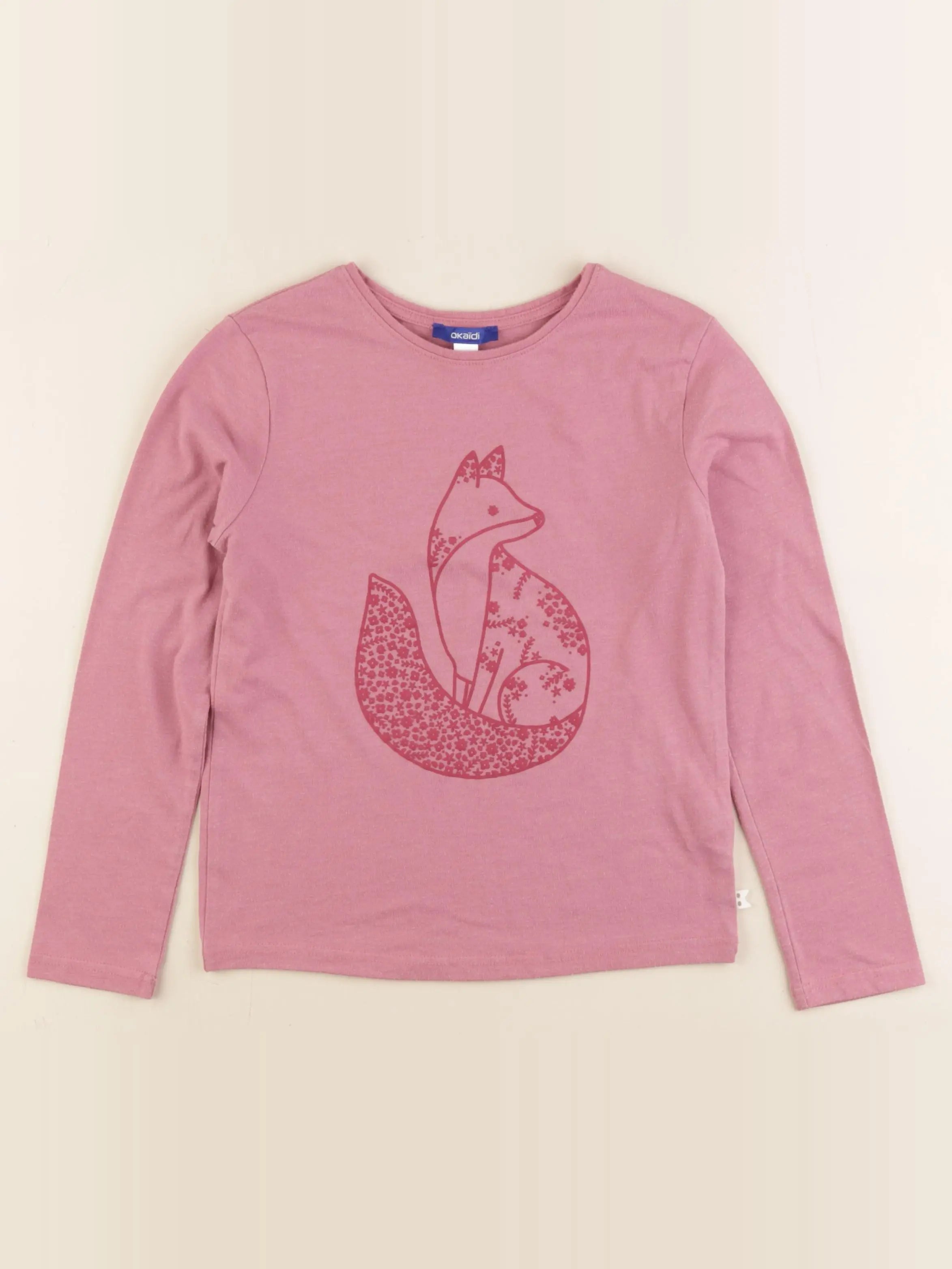 Okaidi - tee-shirt rose - 8 ans