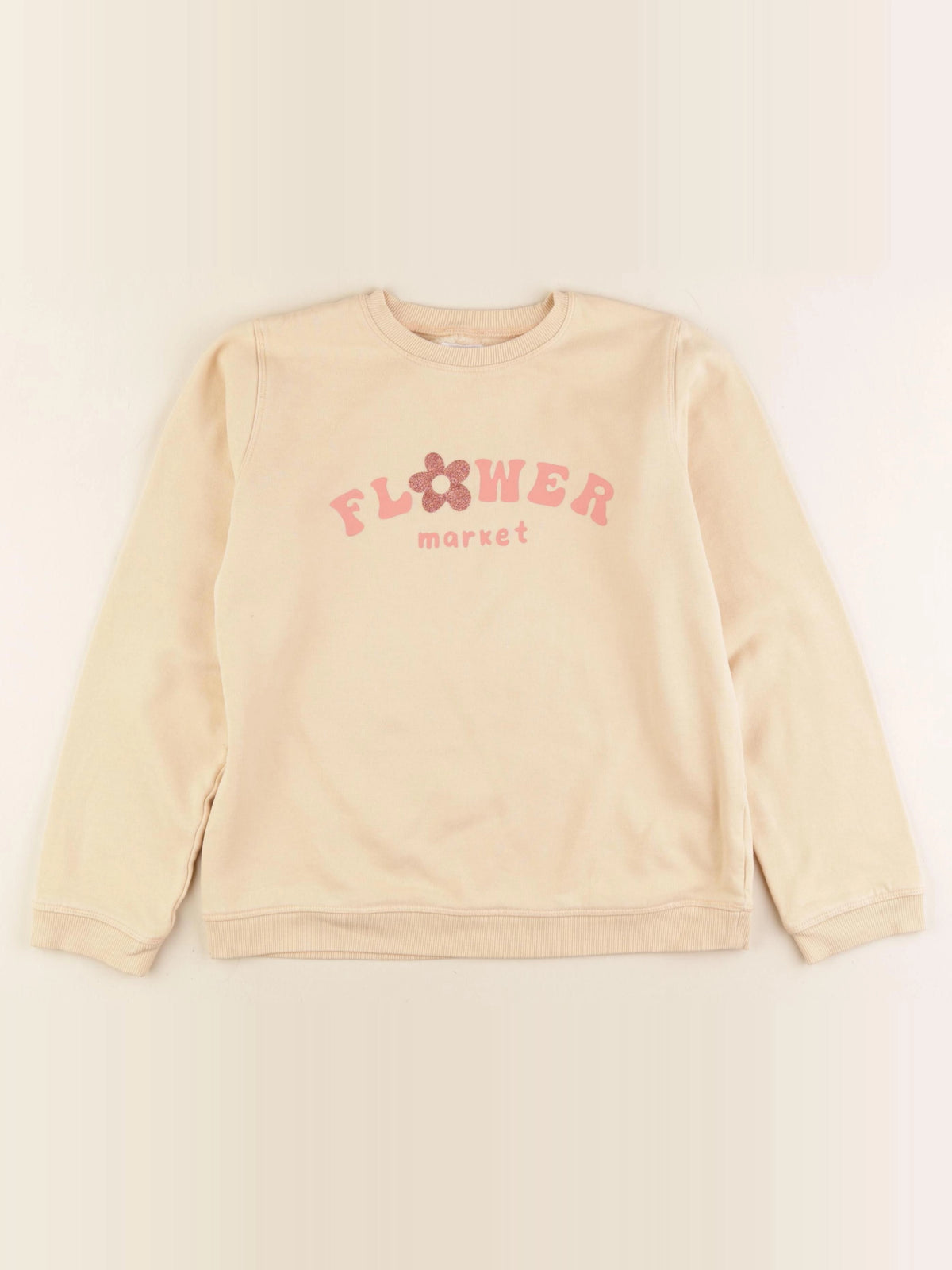 Vertbaudet - sweat orange - 12 ans