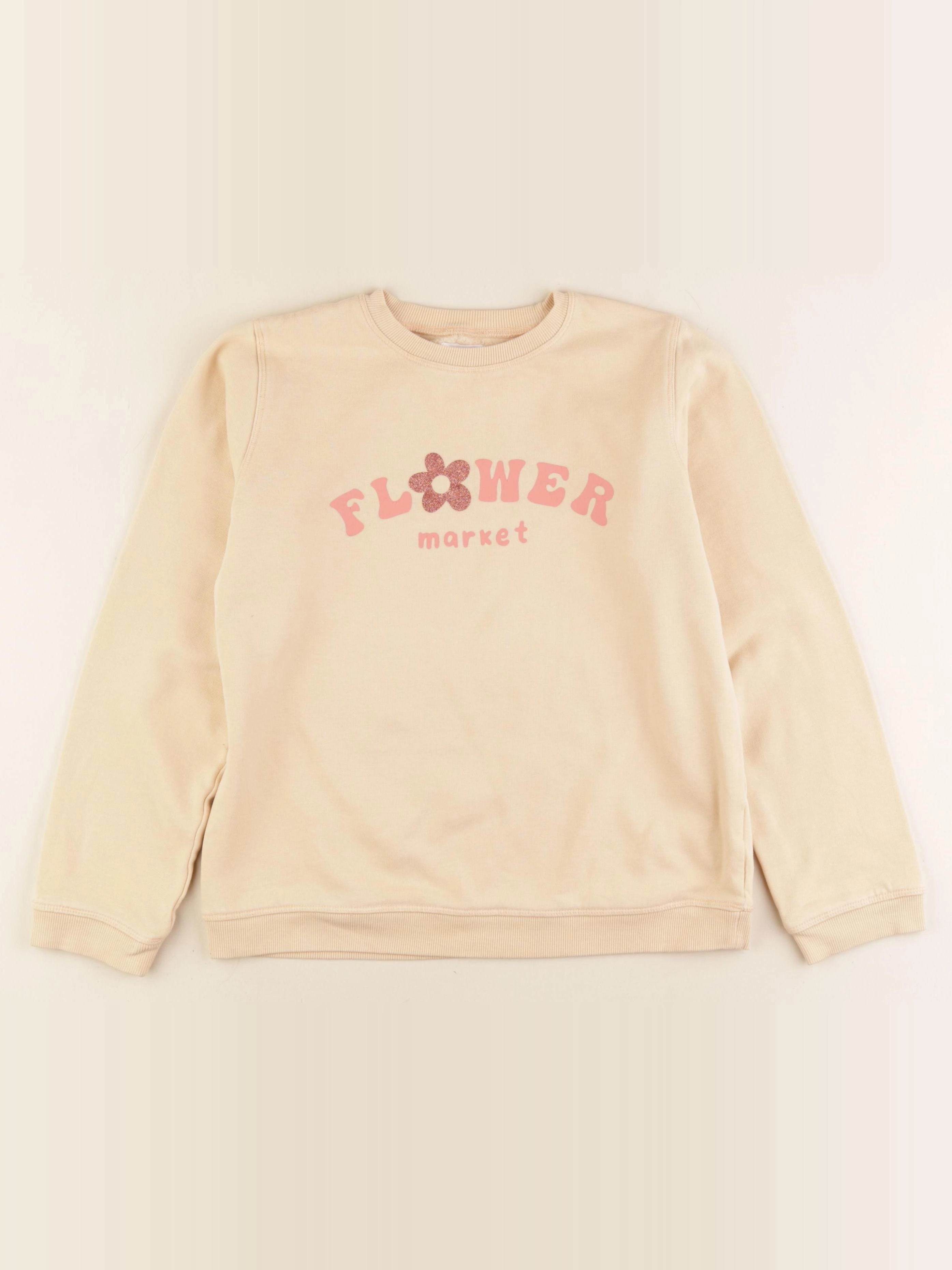 Vertbaudet - sweat orange - 12 ans