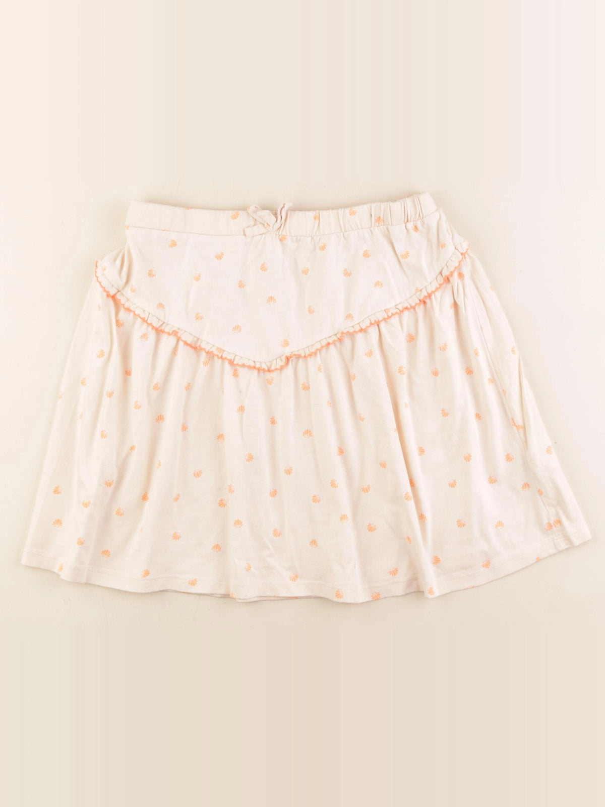 Vertbaudet - jupe beige, orange - 12 ans