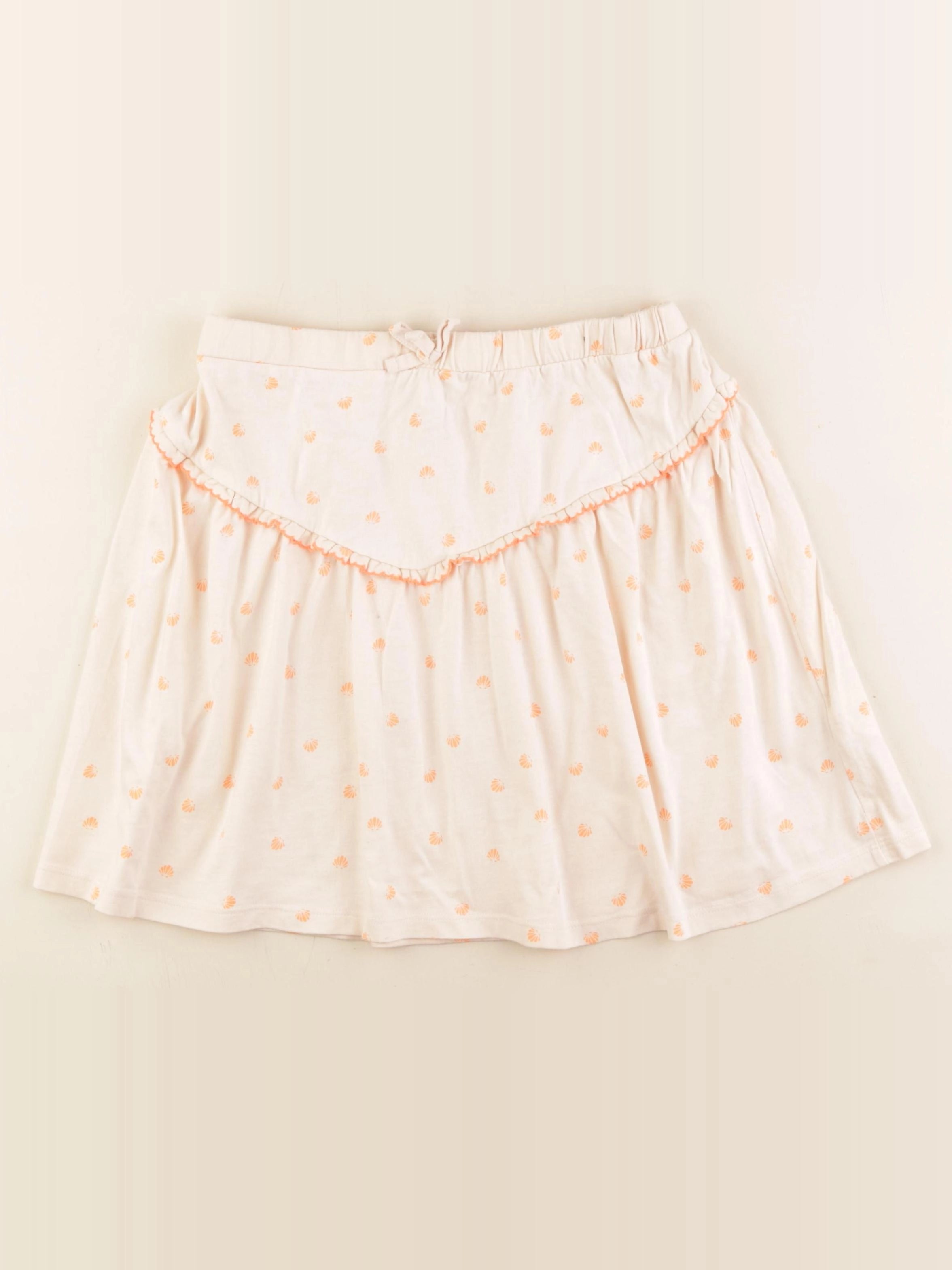 Vertbaudet - jupe beige, orange - 12 ans