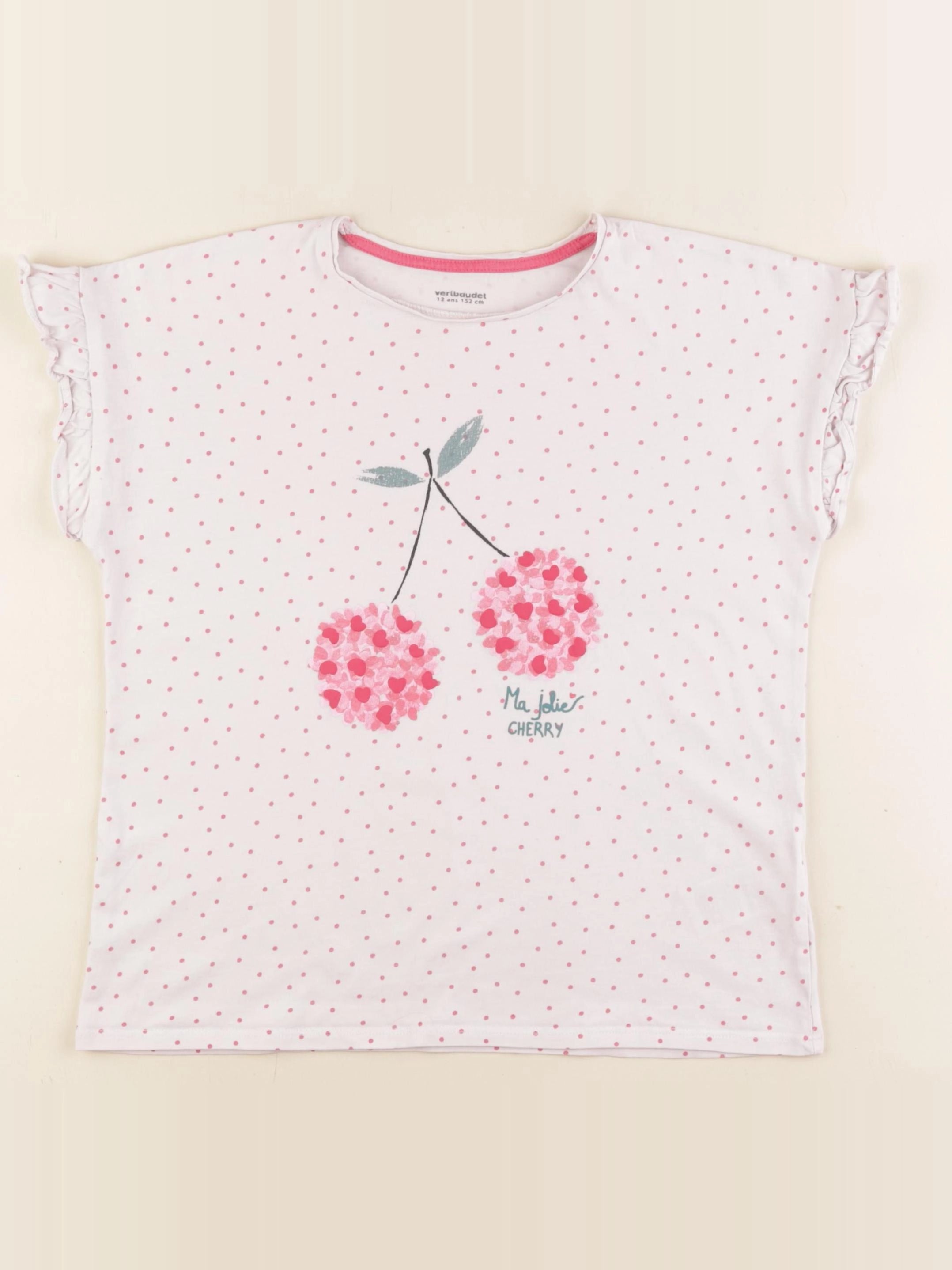 Vertbaudet - tee-shirt rose - 12 ans