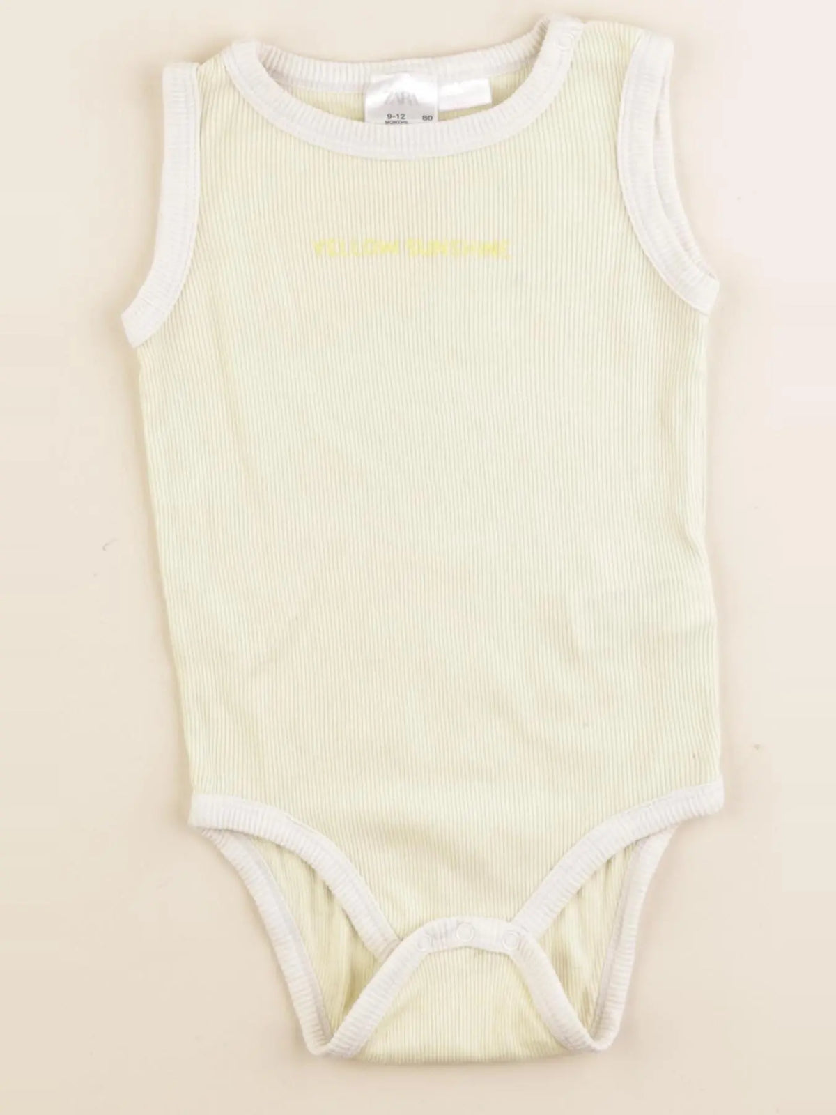 Zara - body jaune - 9/12 mois