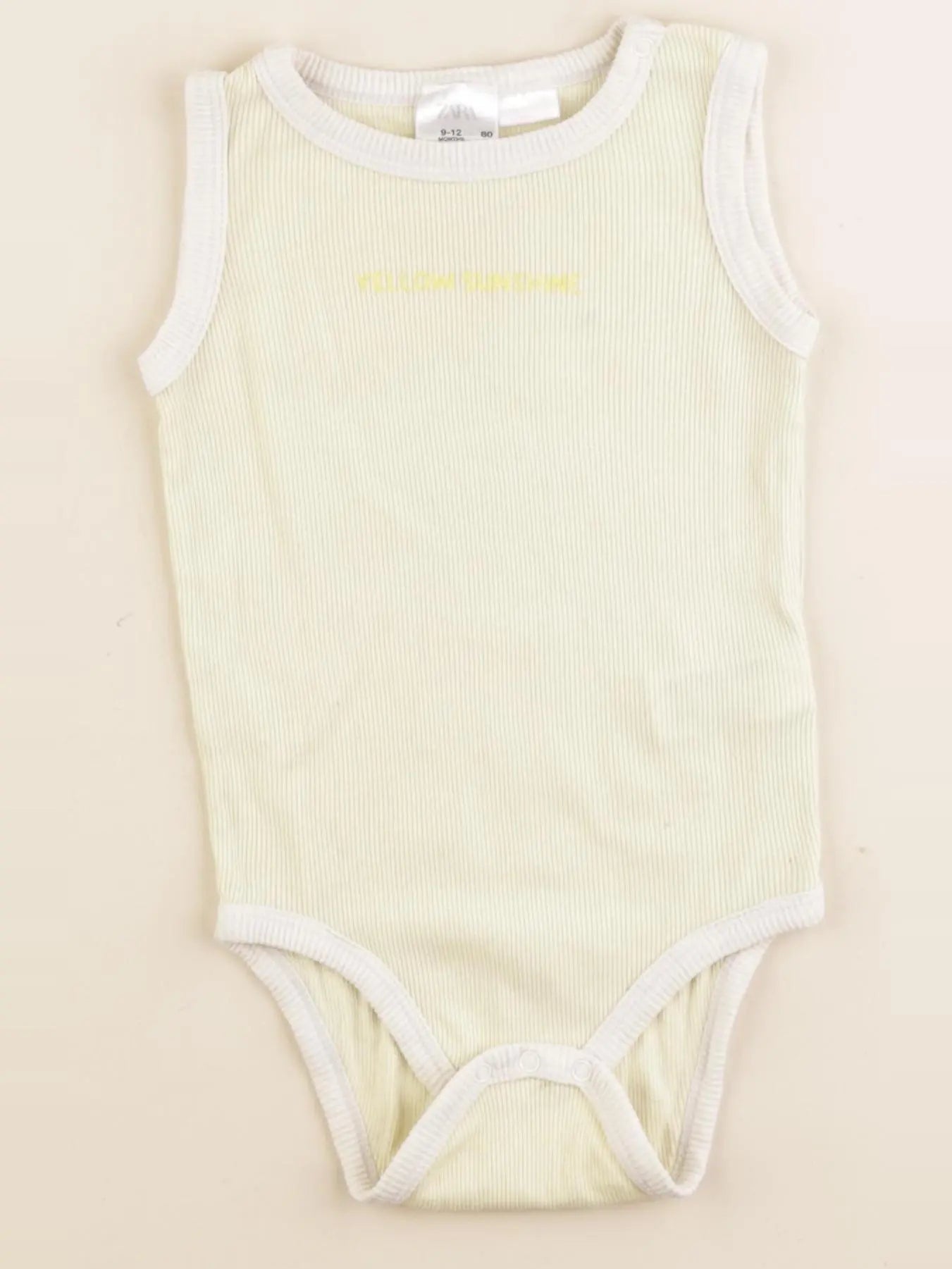 Zara - body jaune - 9/12 mois