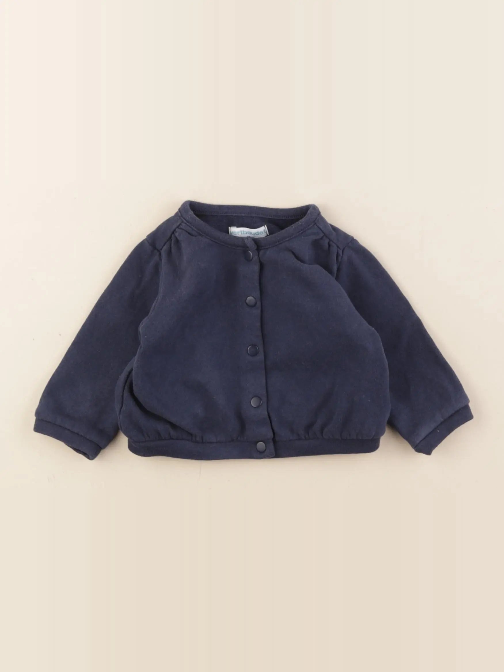 Vertbaudet - sweat bleu - 6 mois