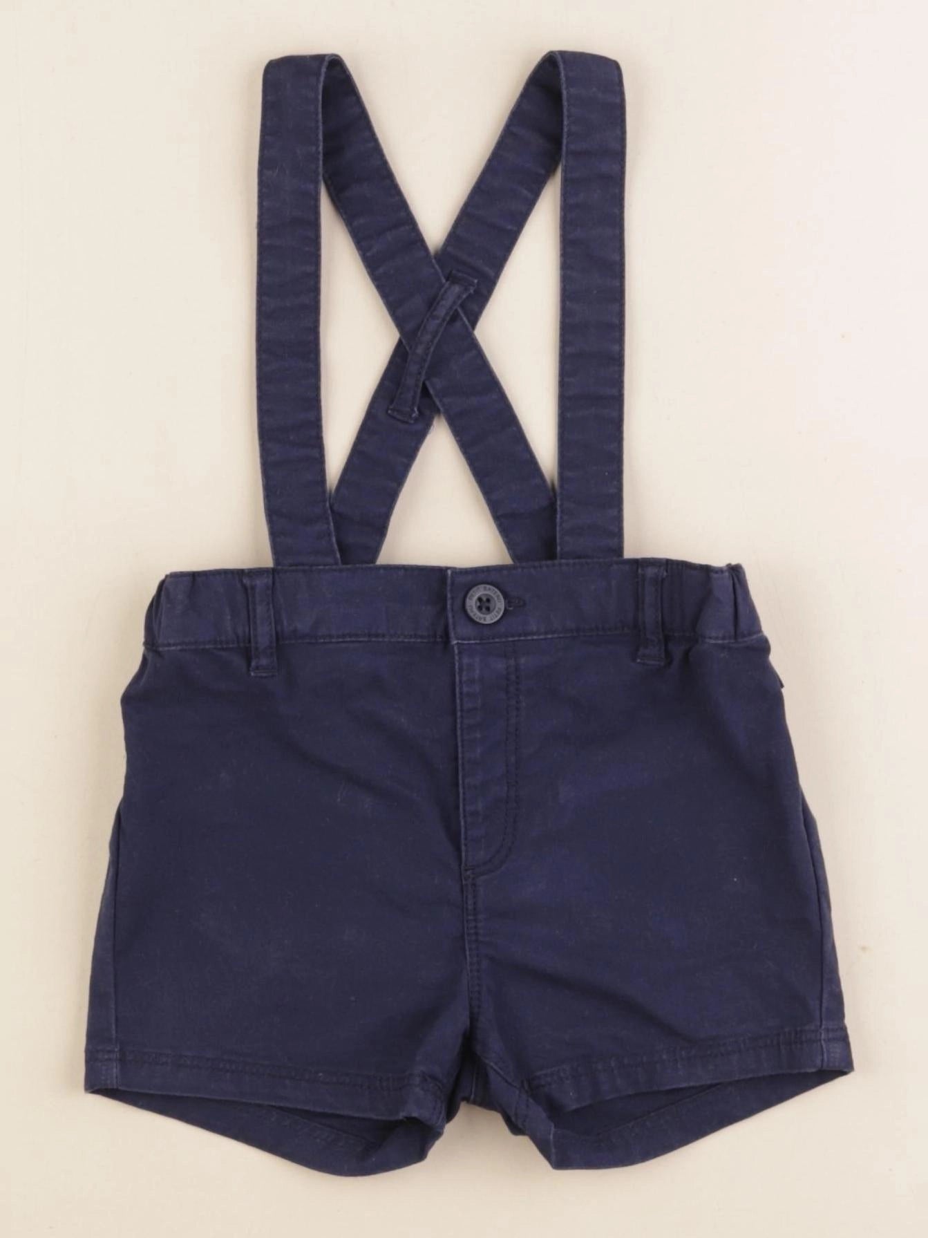 Petit Bateau - short bleu - 12 mois