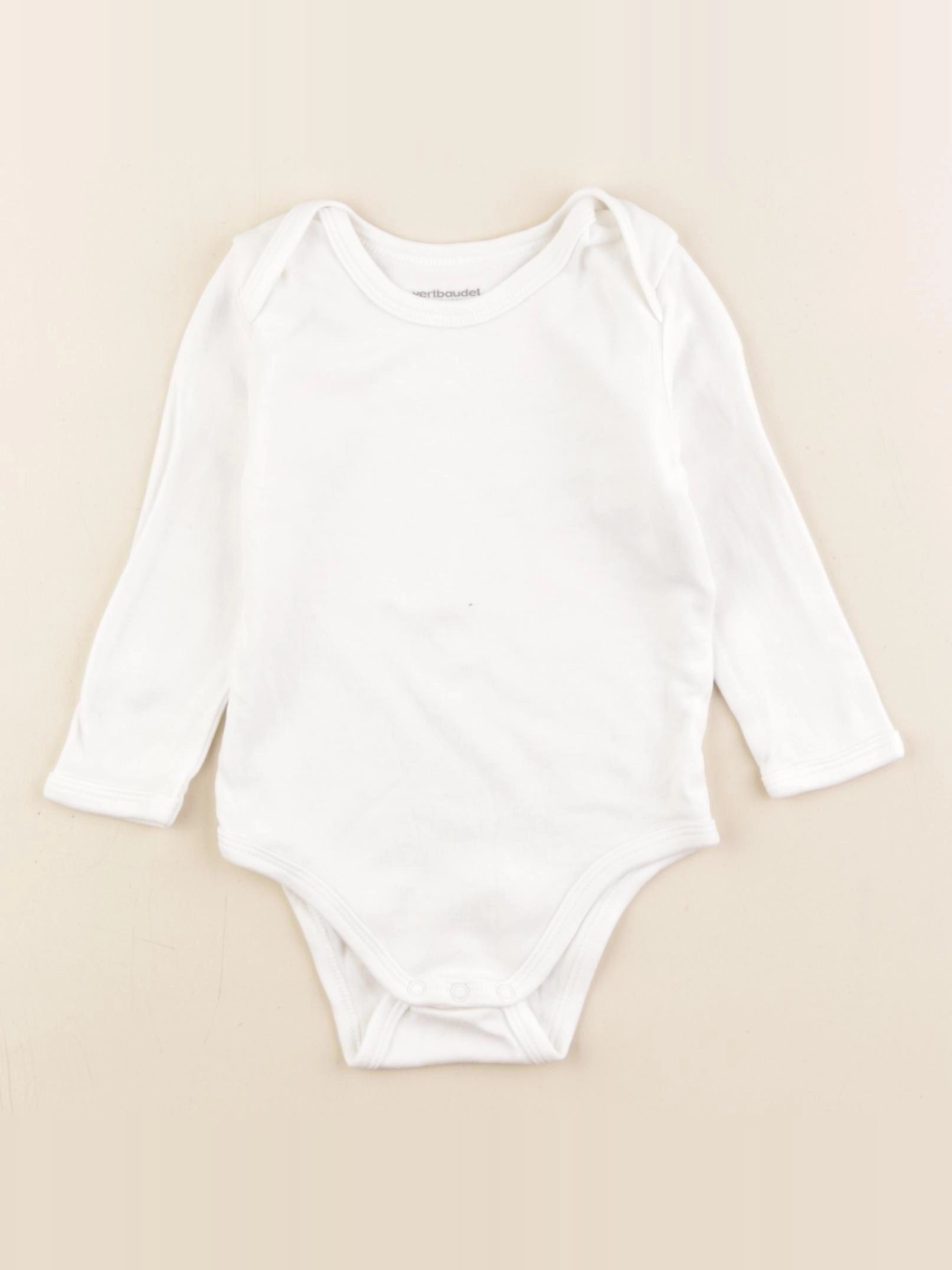Vertbaudet - body blanc - 12 mois