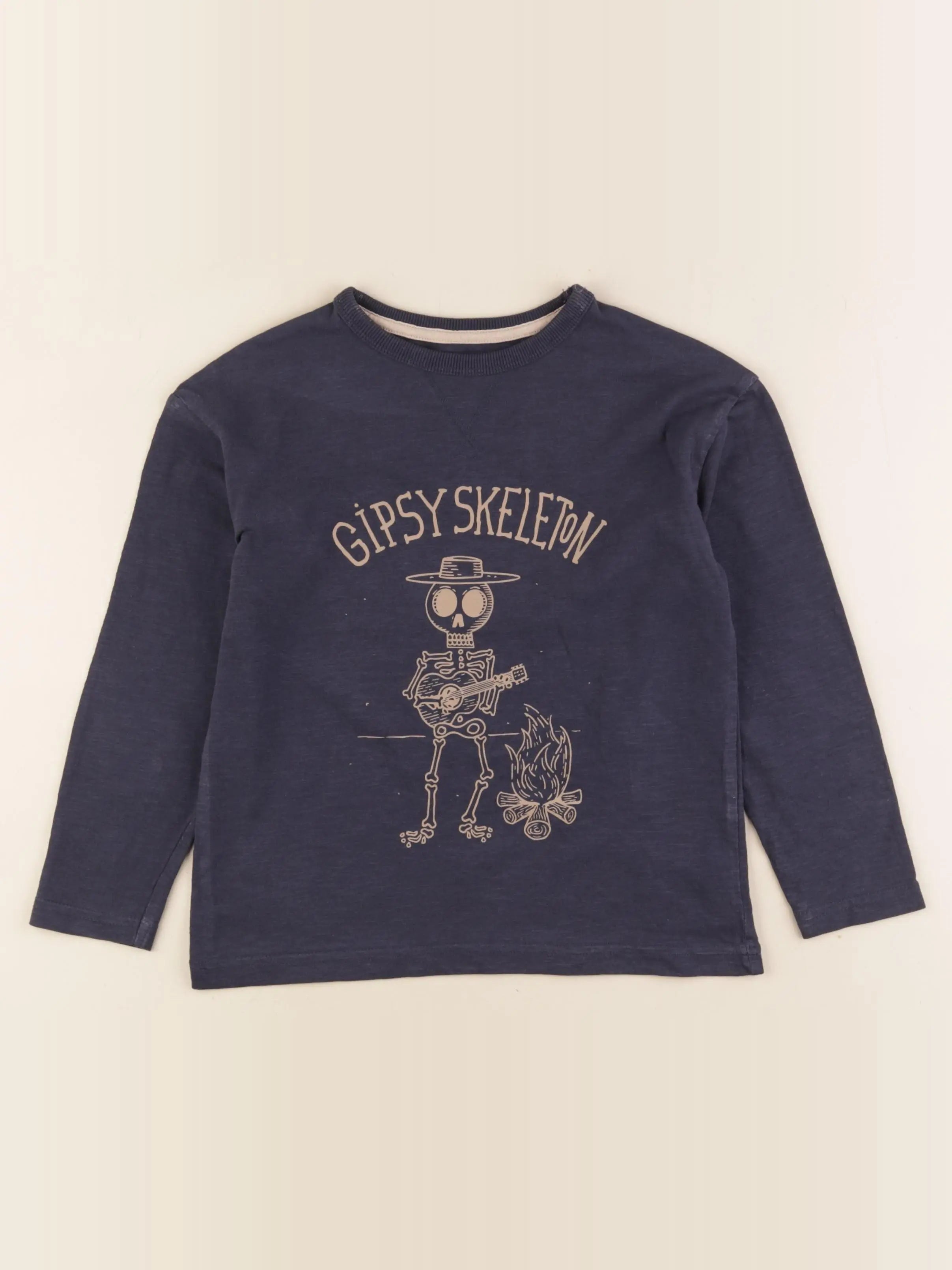 Vertbaudet - tee-shirt bleu - 8 ans