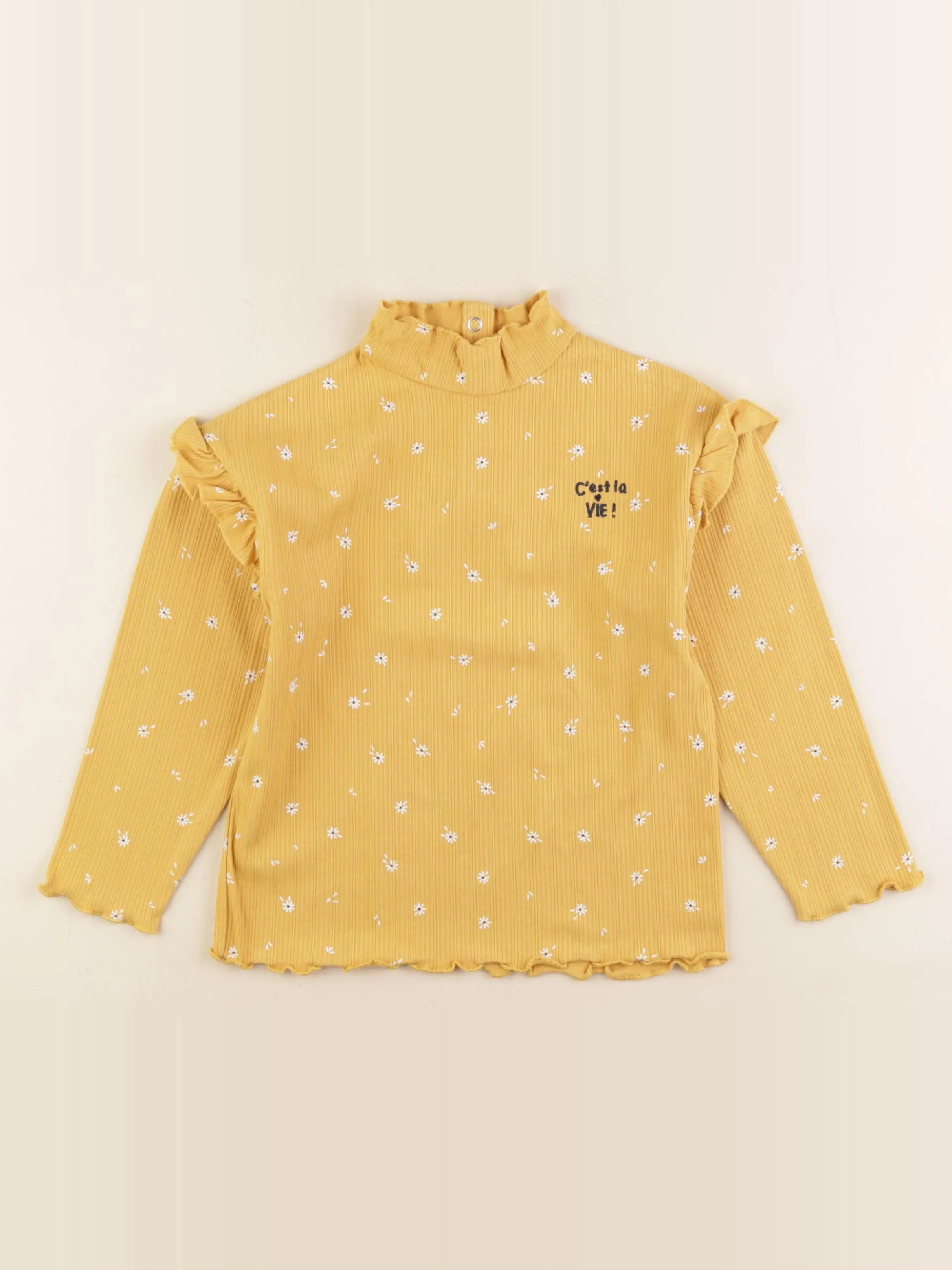 Vertbaudet - sous-pull jaune - 6 ans