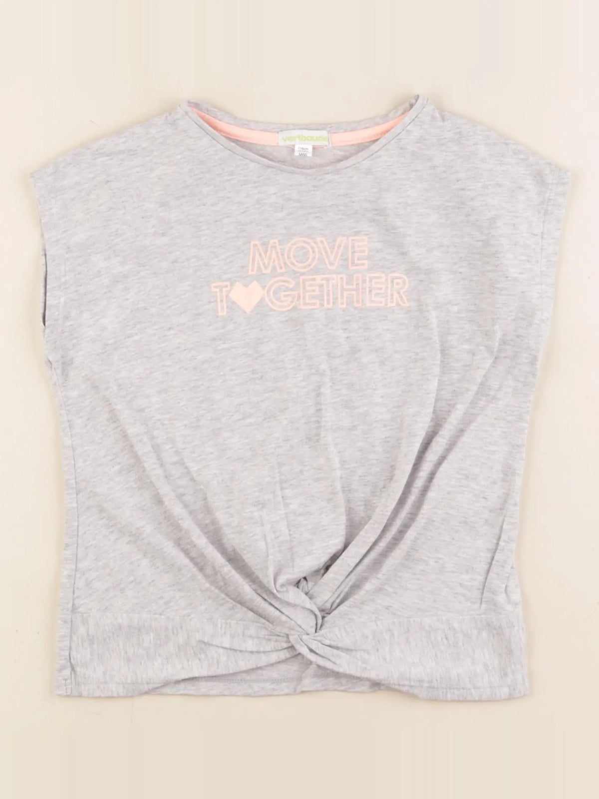 Vertbaudet - tee-shirt gris - 6 ans