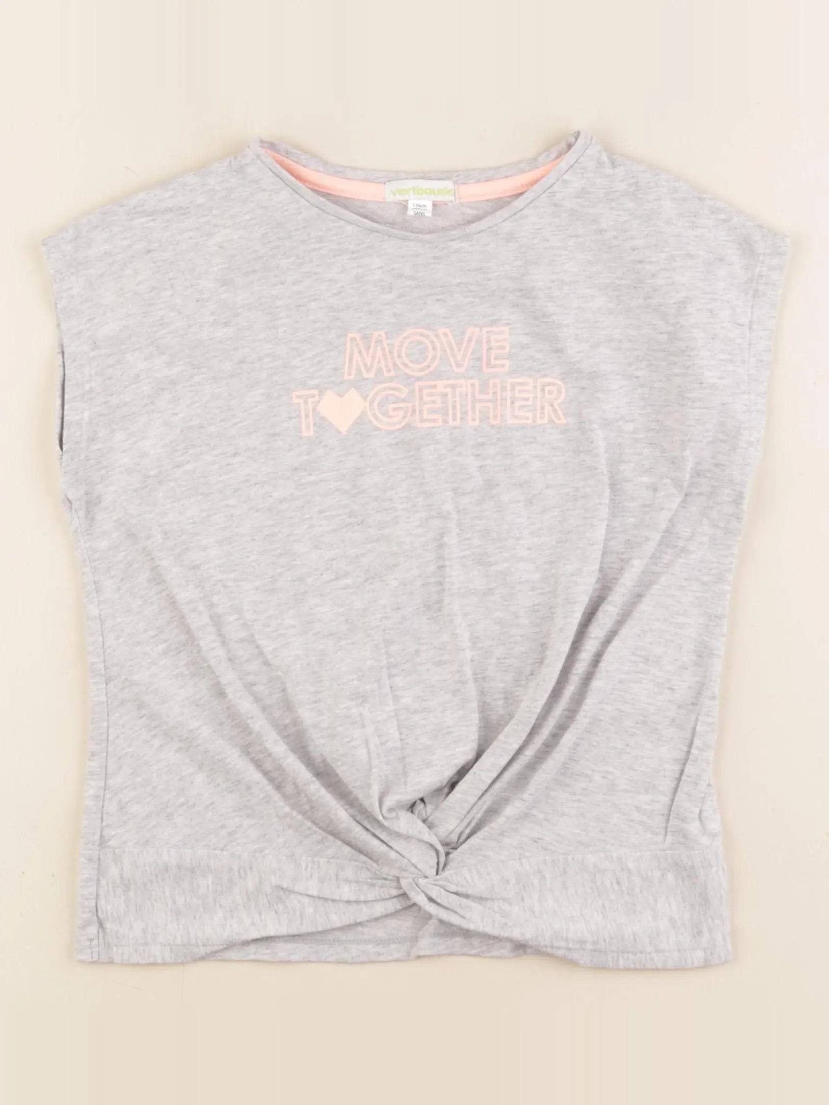 Vertbaudet - tee-shirt gris - 6 ans