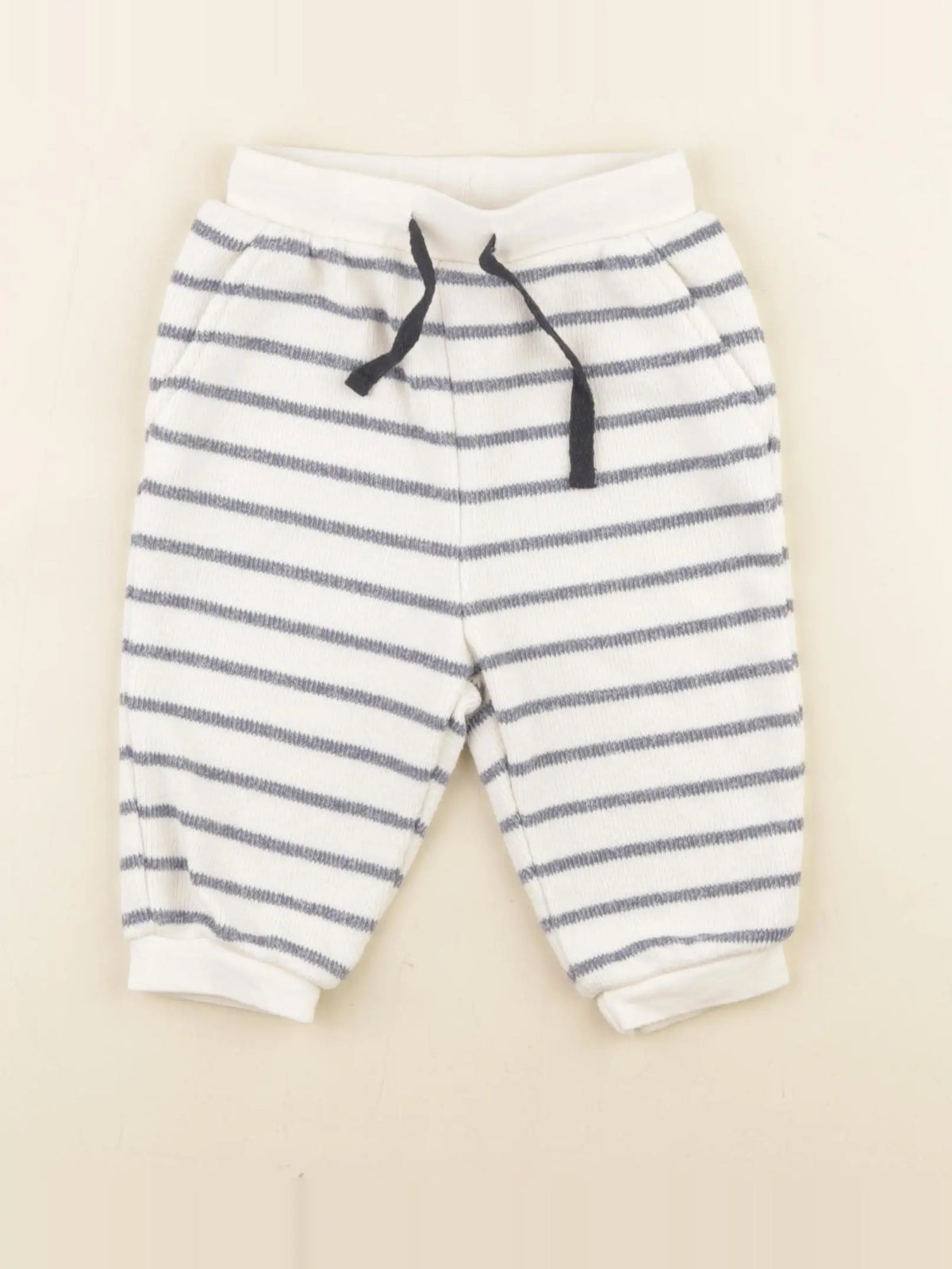 Boutchou - jogging bleu, beige - 3 mois