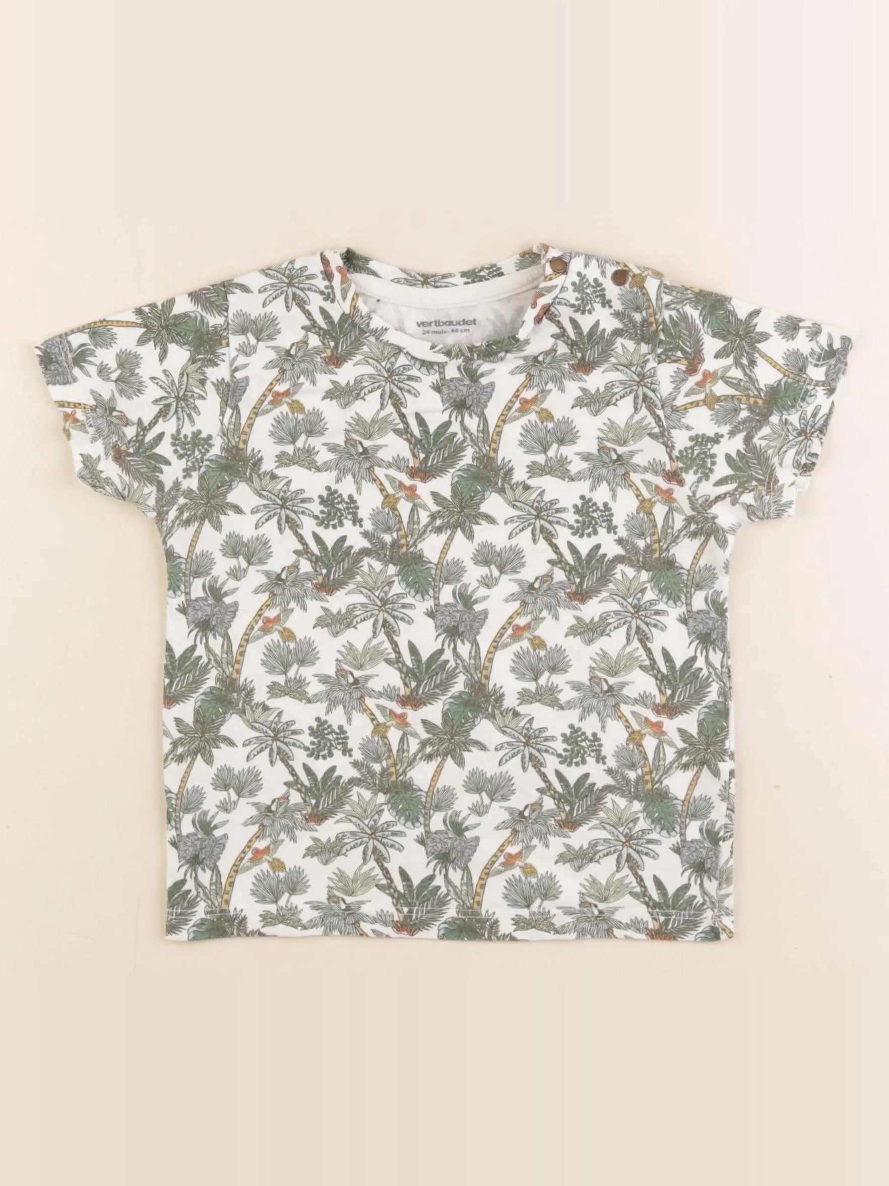 Vertbaudet - tee-shirt multicolore - 24 mois
