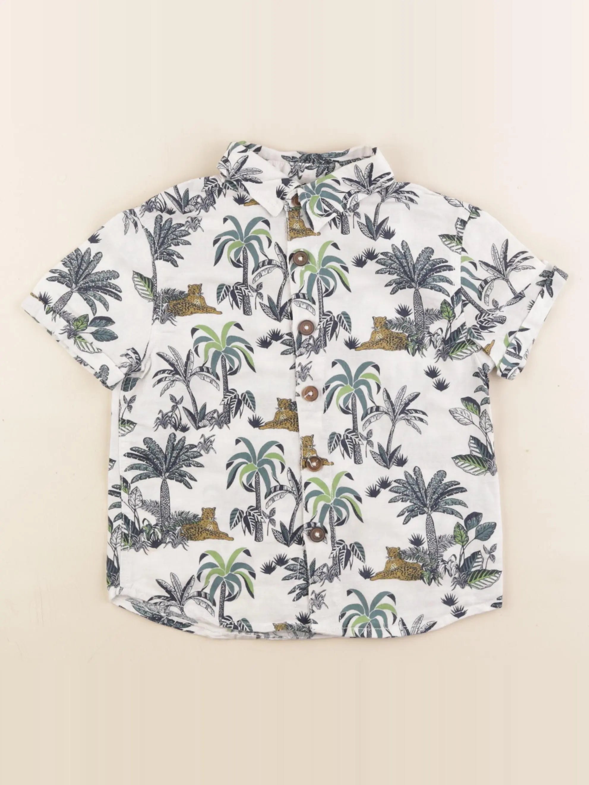 Monoprix - chemise multicolore - 4 ans