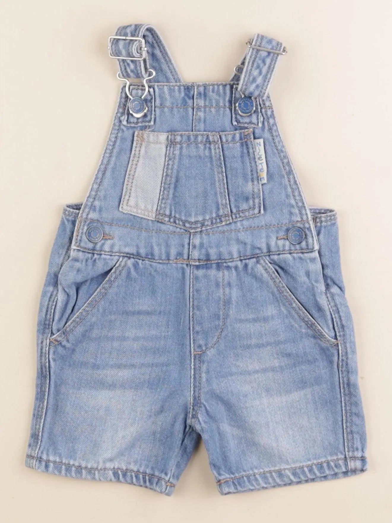 Zara - salopette bleu - 3/6 mois