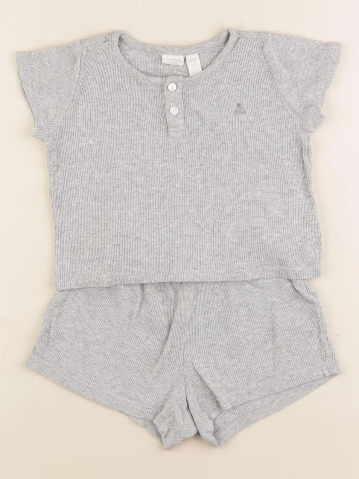 GAP - pyjama coton gris - 12/18 mois