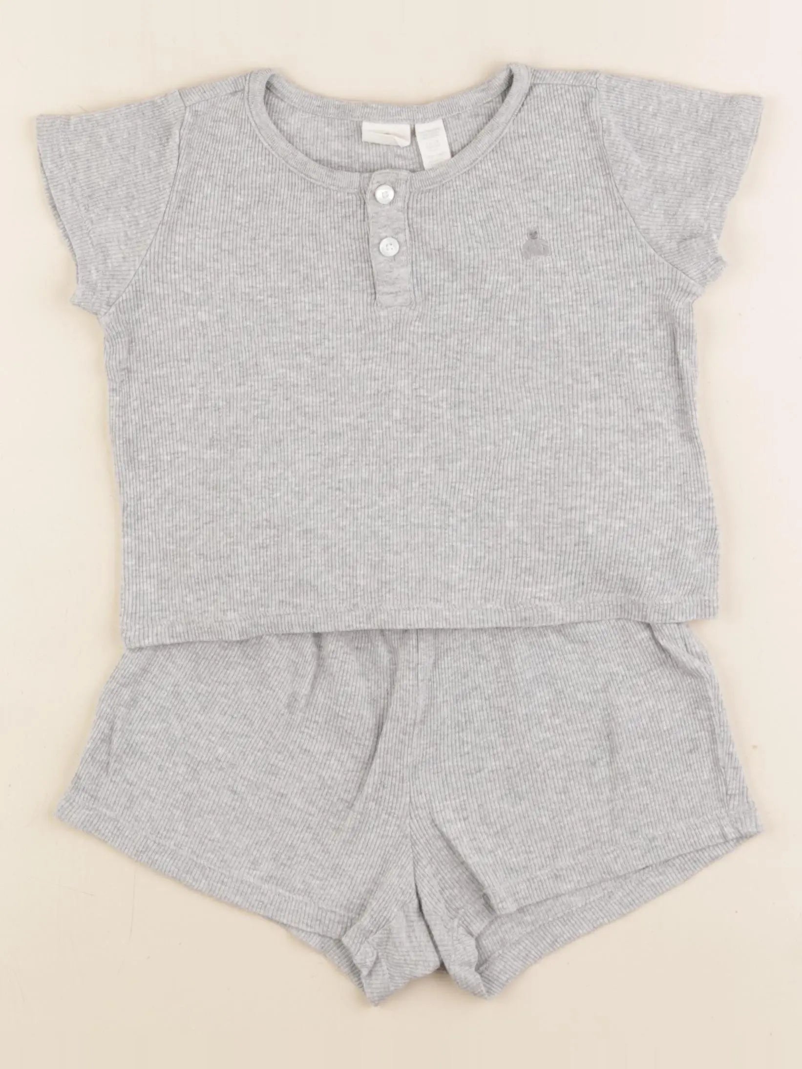 GAP - pyjama coton gris - 12/18 mois