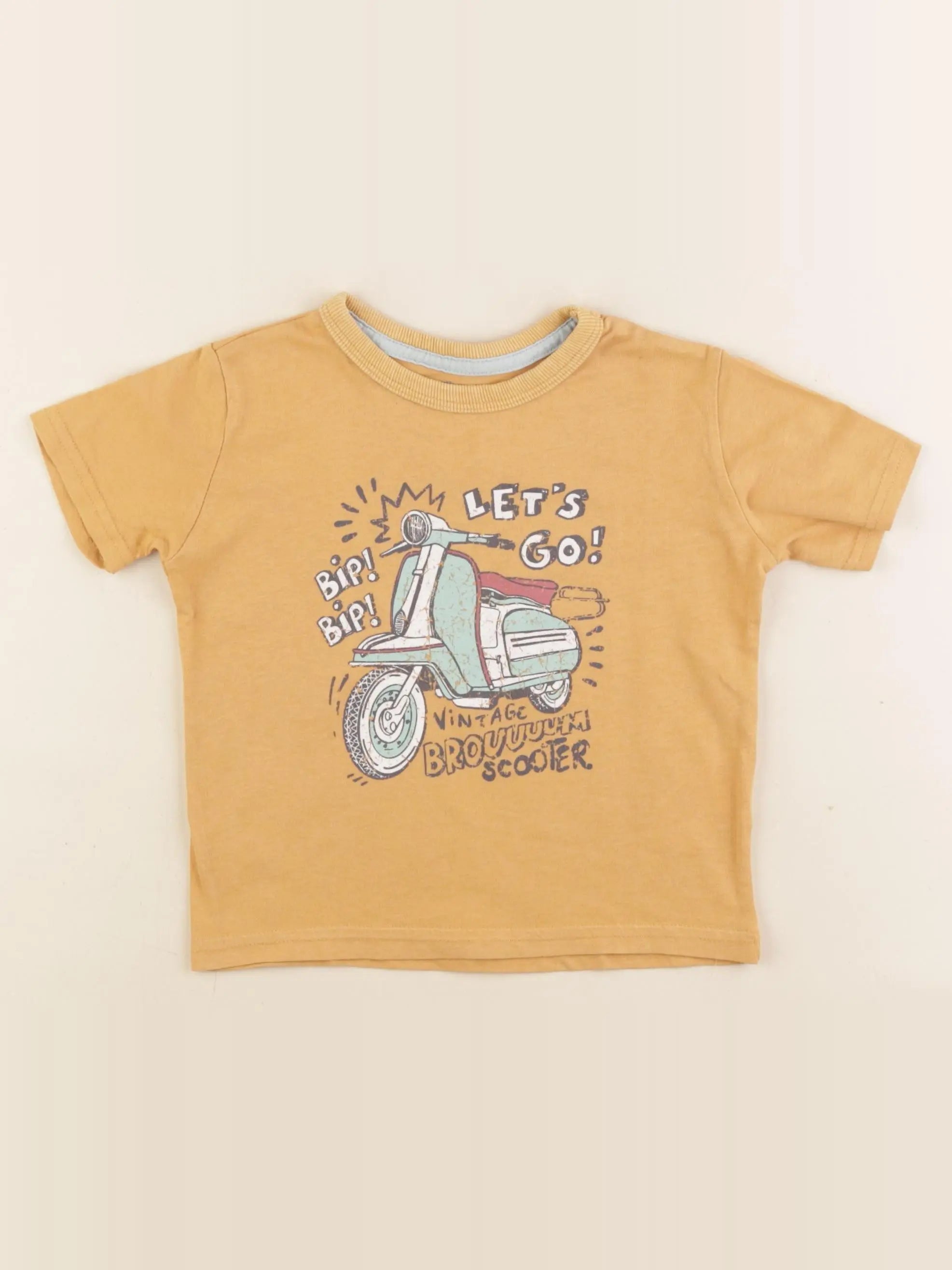 Vertbaudet - tee-shirt marron - 2 ans