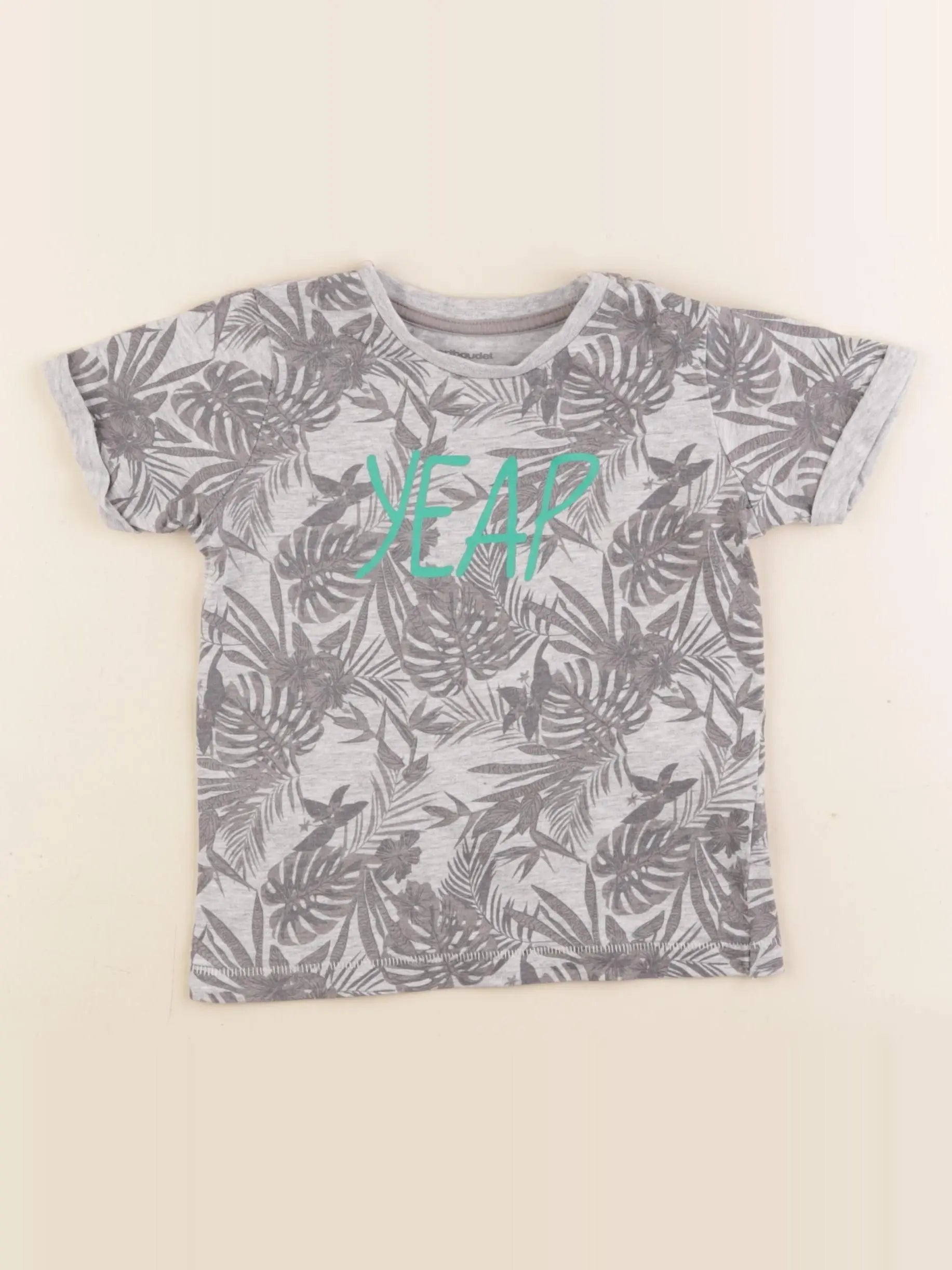 Vertbaudet - tee-shirt gris - 2 ans