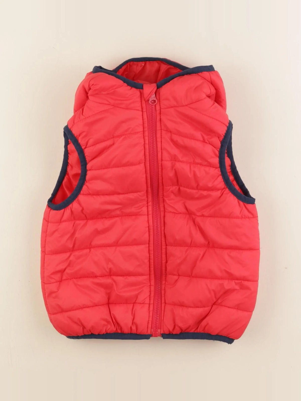 Vertbaudet - doudoune rouge - 4 ans