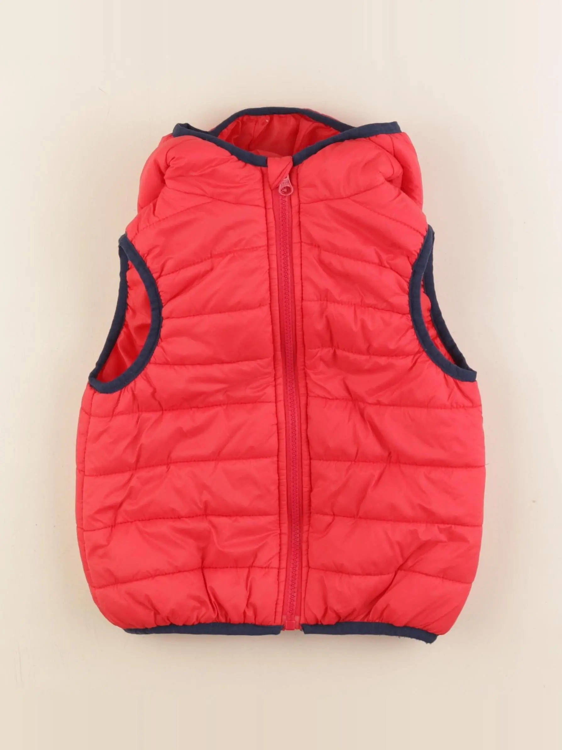 Vertbaudet - doudoune rouge - 4 ans