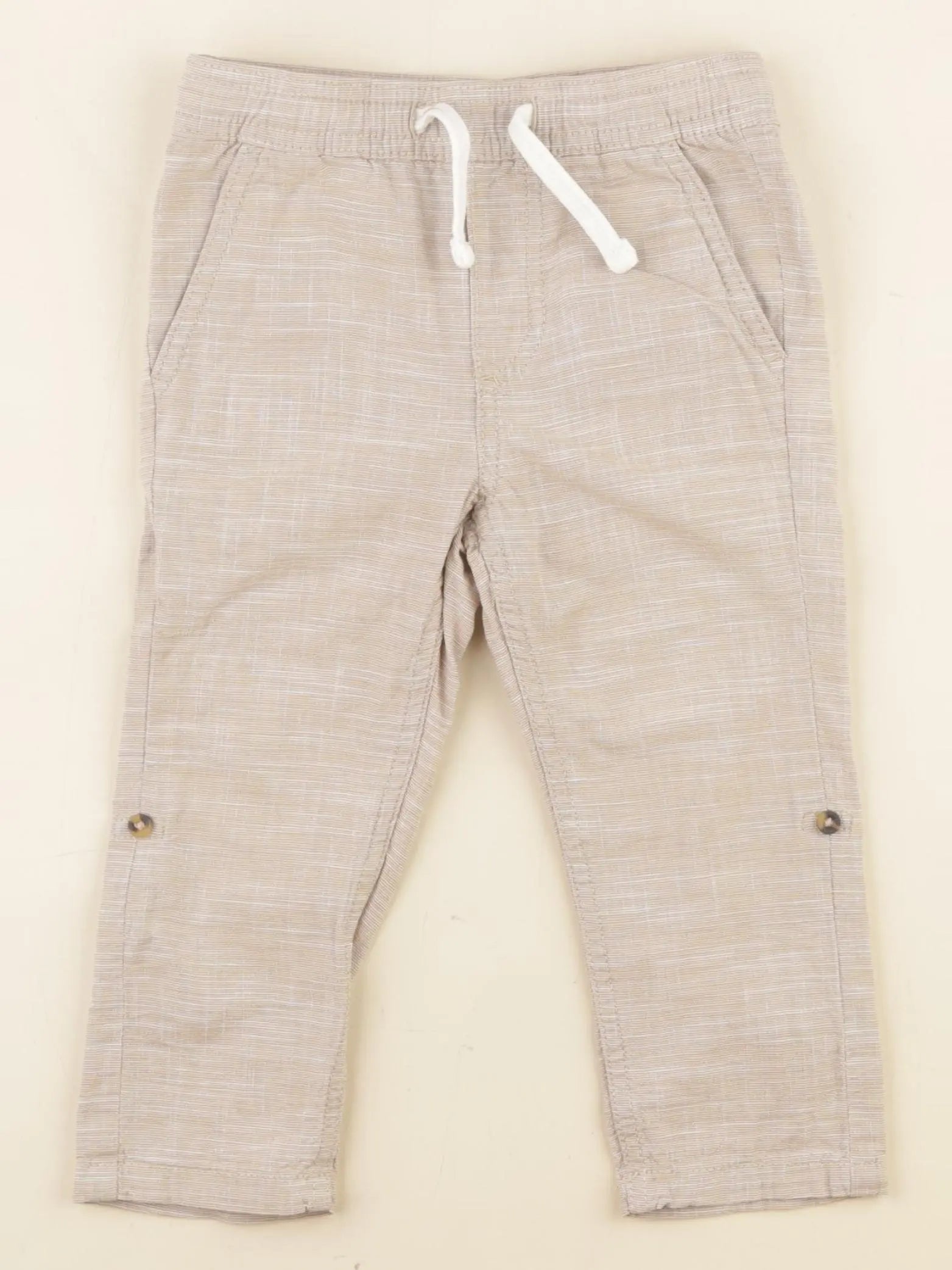 Vertbaudet - pantalon beige - 2 ans