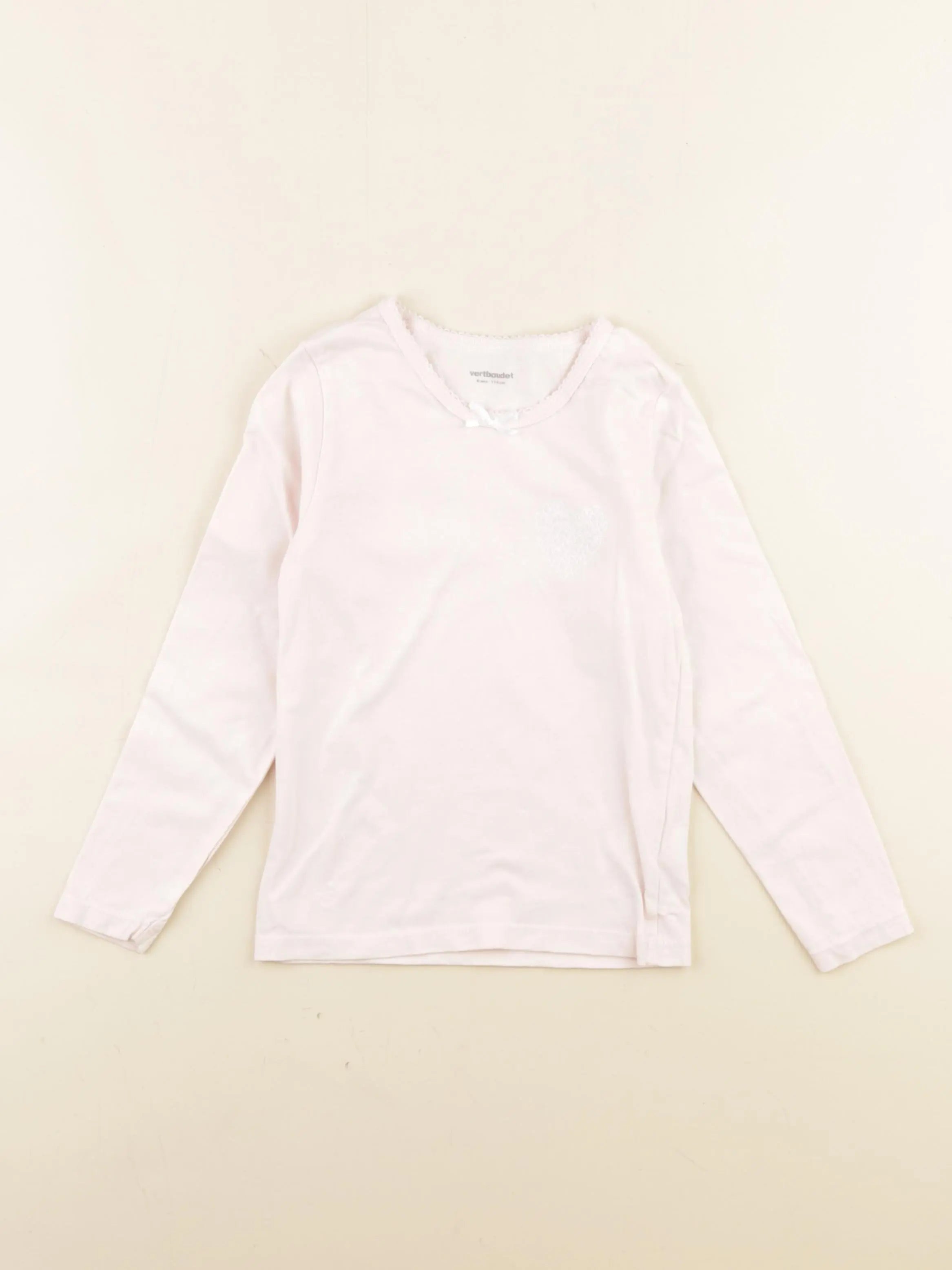 Vertbaudet - maillot de corps rose - 6 ans