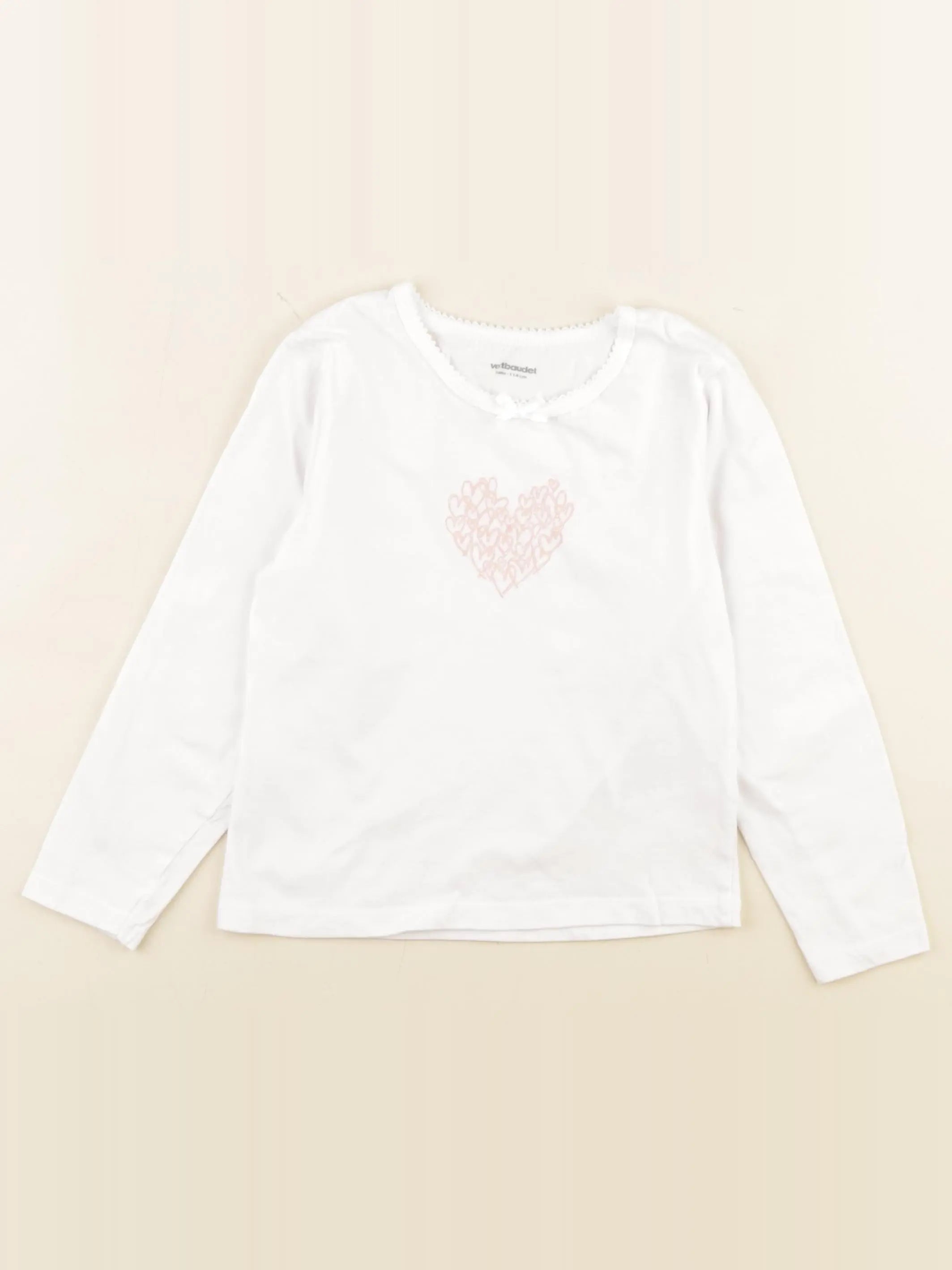 Vertbaudet - maillot de corps blanc - 6 ans