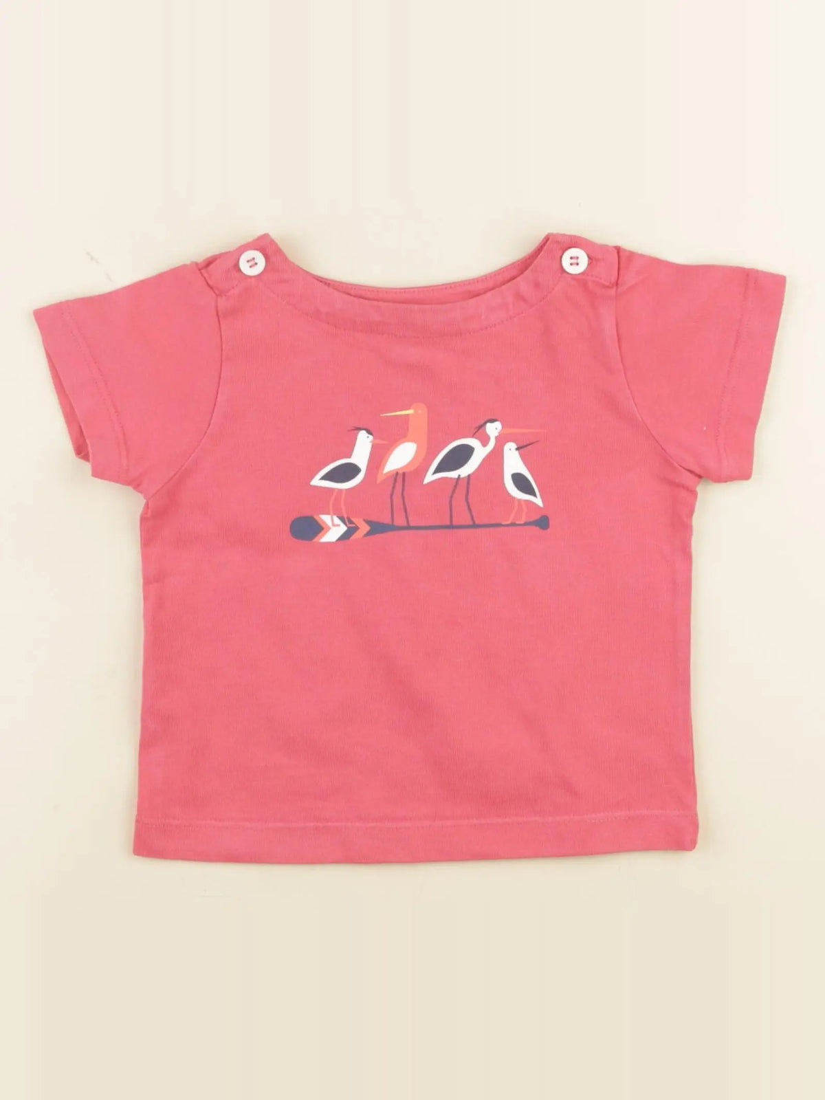 Jacadi - tee-shirt rose - 12 mois