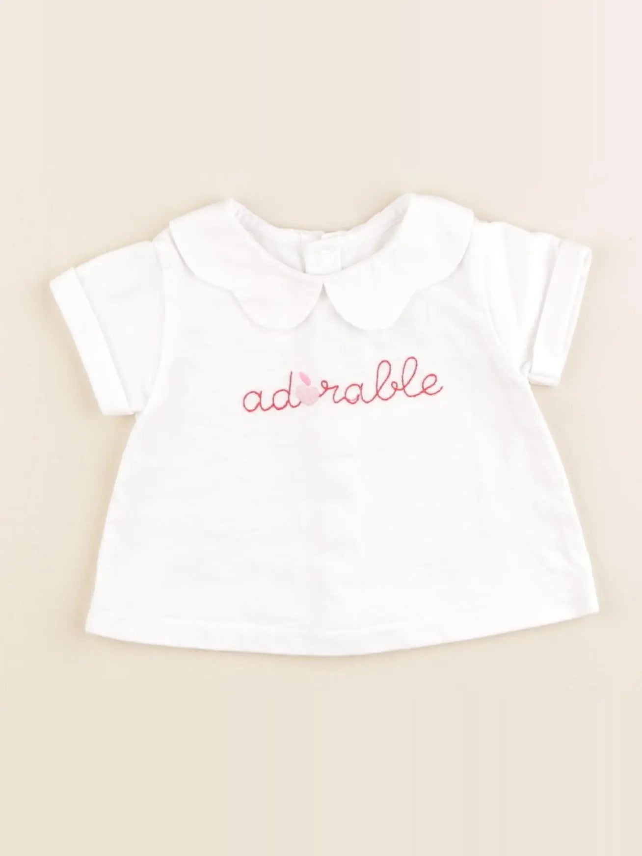 Jacadi - tee-shirt blanc - 1 mois