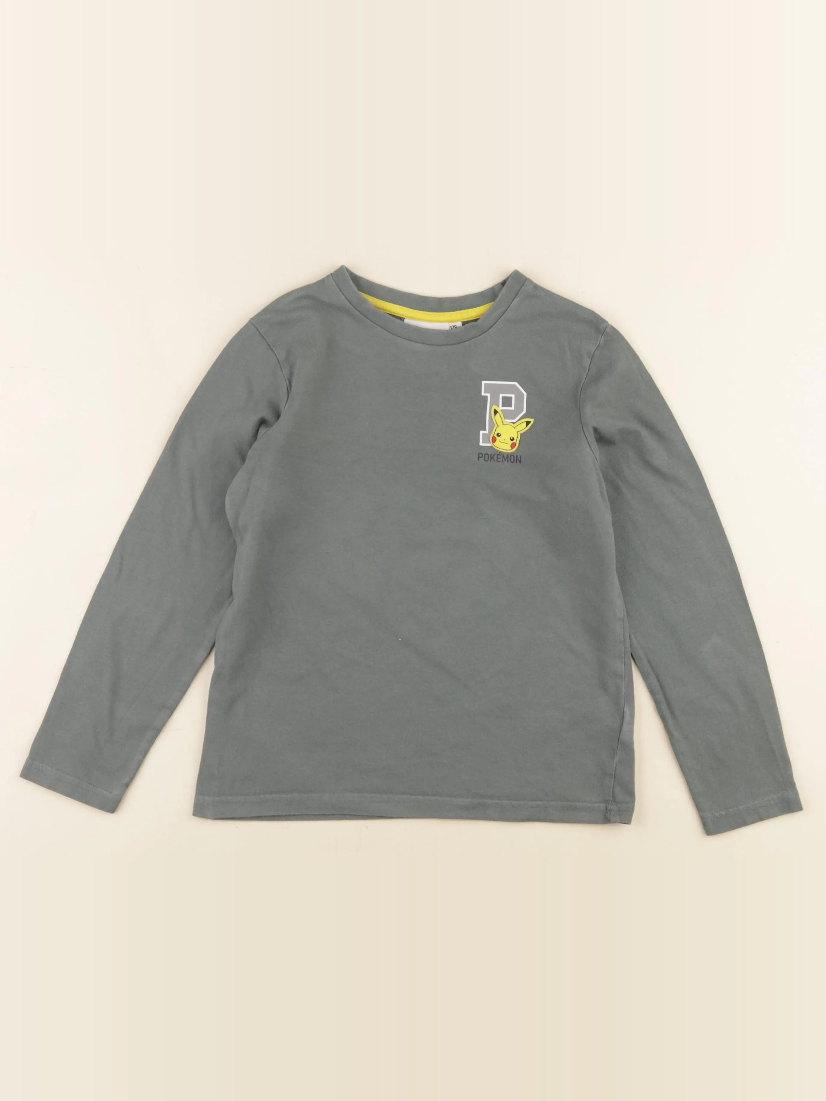 Vertbaudet - tee-shirt imprimé au dos vert - 8 ans