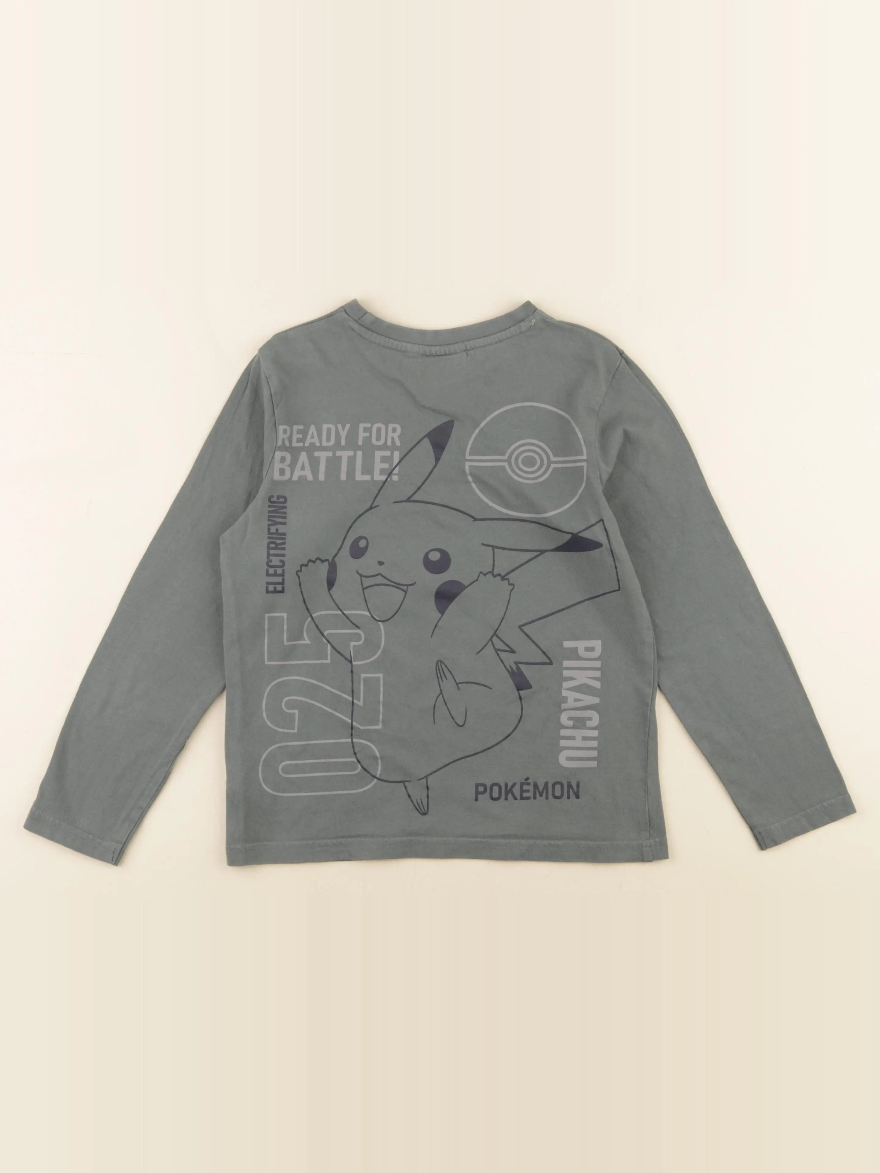 Vertbaudet - tee-shirt imprimé au dos vert - 8 ans