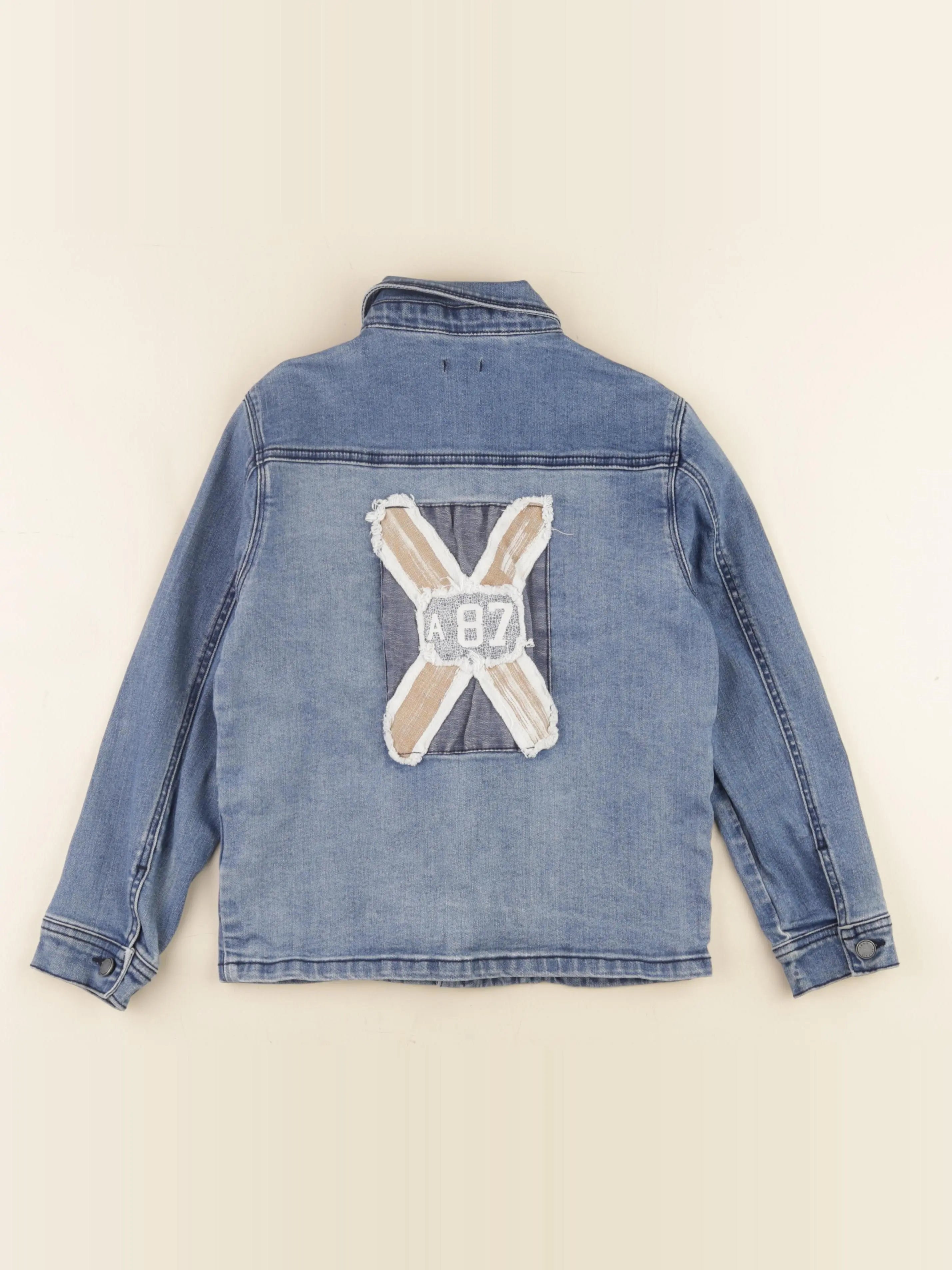 IKKS - veste imprimé au dos bleu - 8 ans