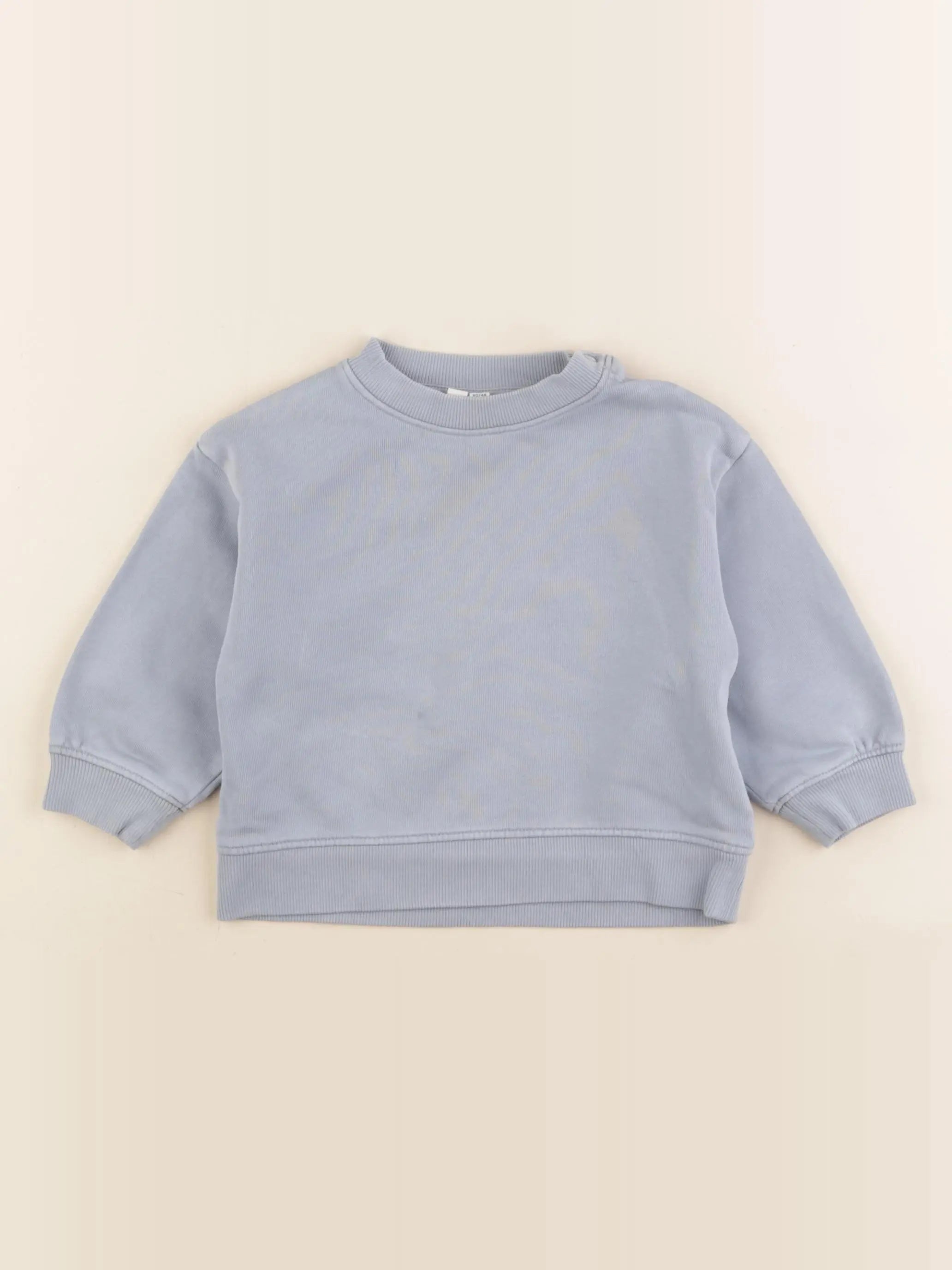 Arket - sweat bleu - 6/12 mois