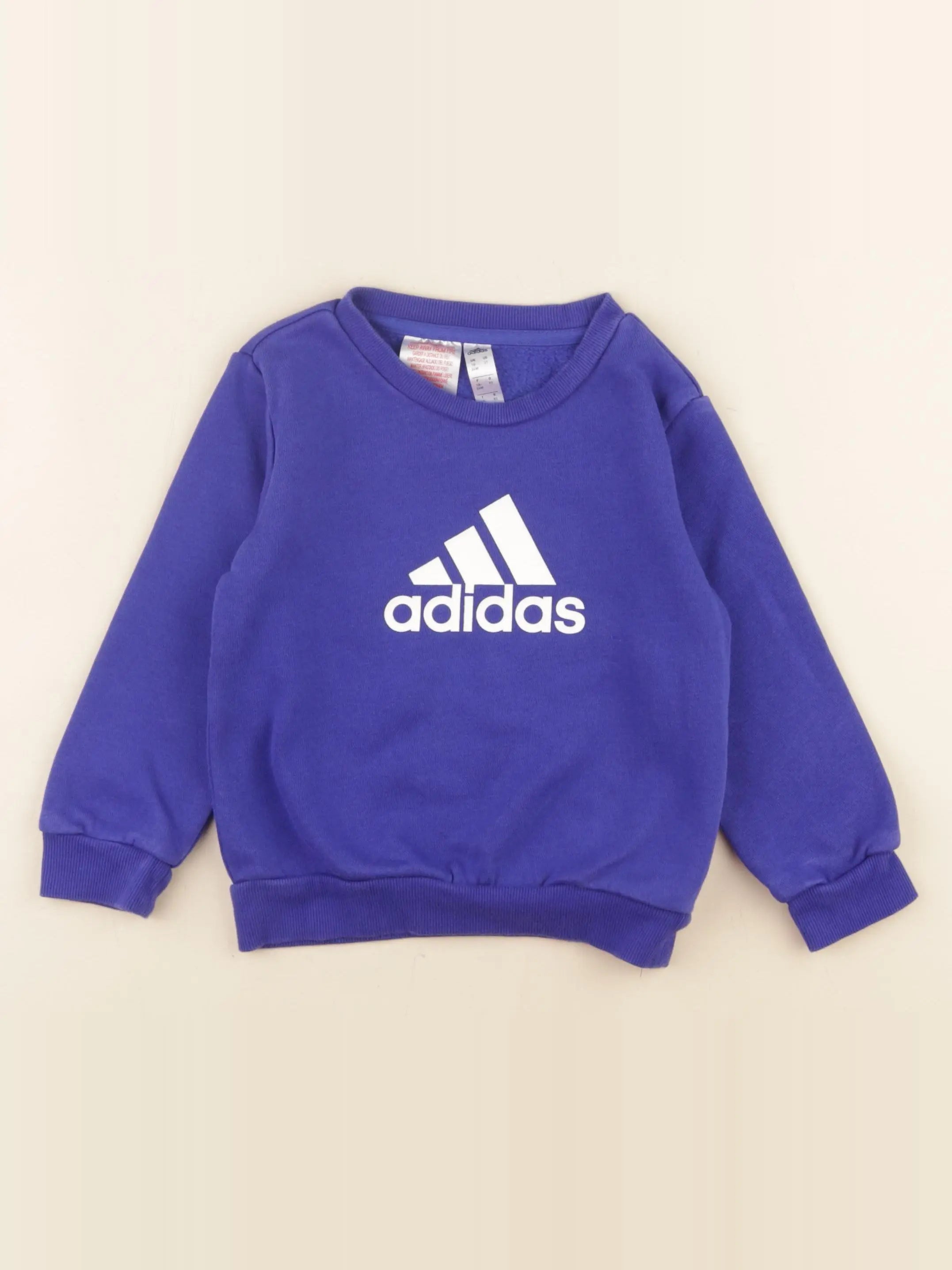 Adidas - sweat bleu - 2 ans