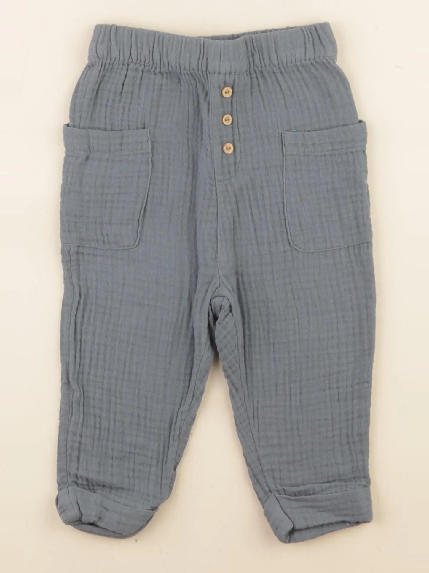 Vertbaudet - pantalon gris - 18 mois