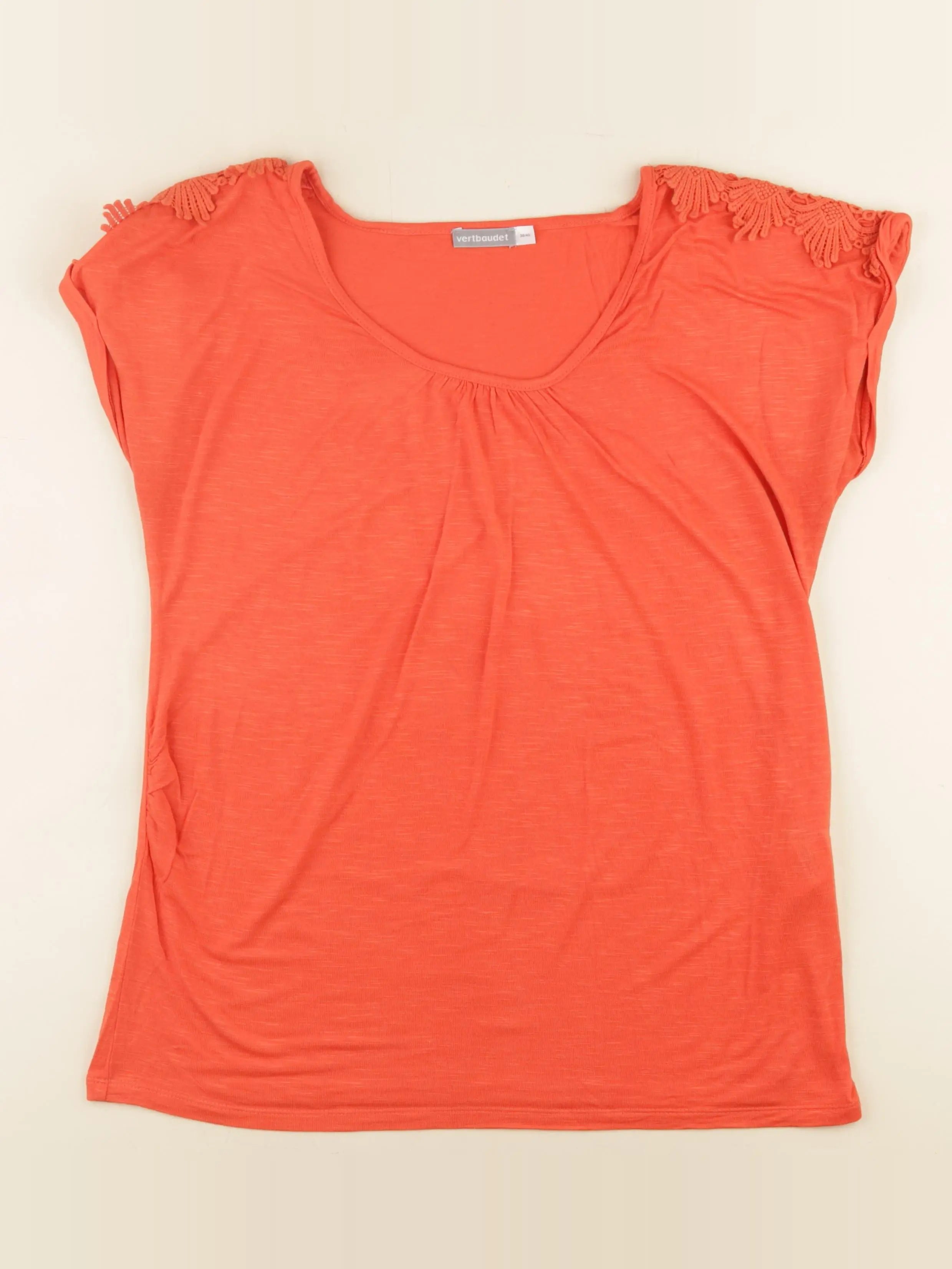 Vertbaudet - tee-shirt grossesse rouge - 38 à 40