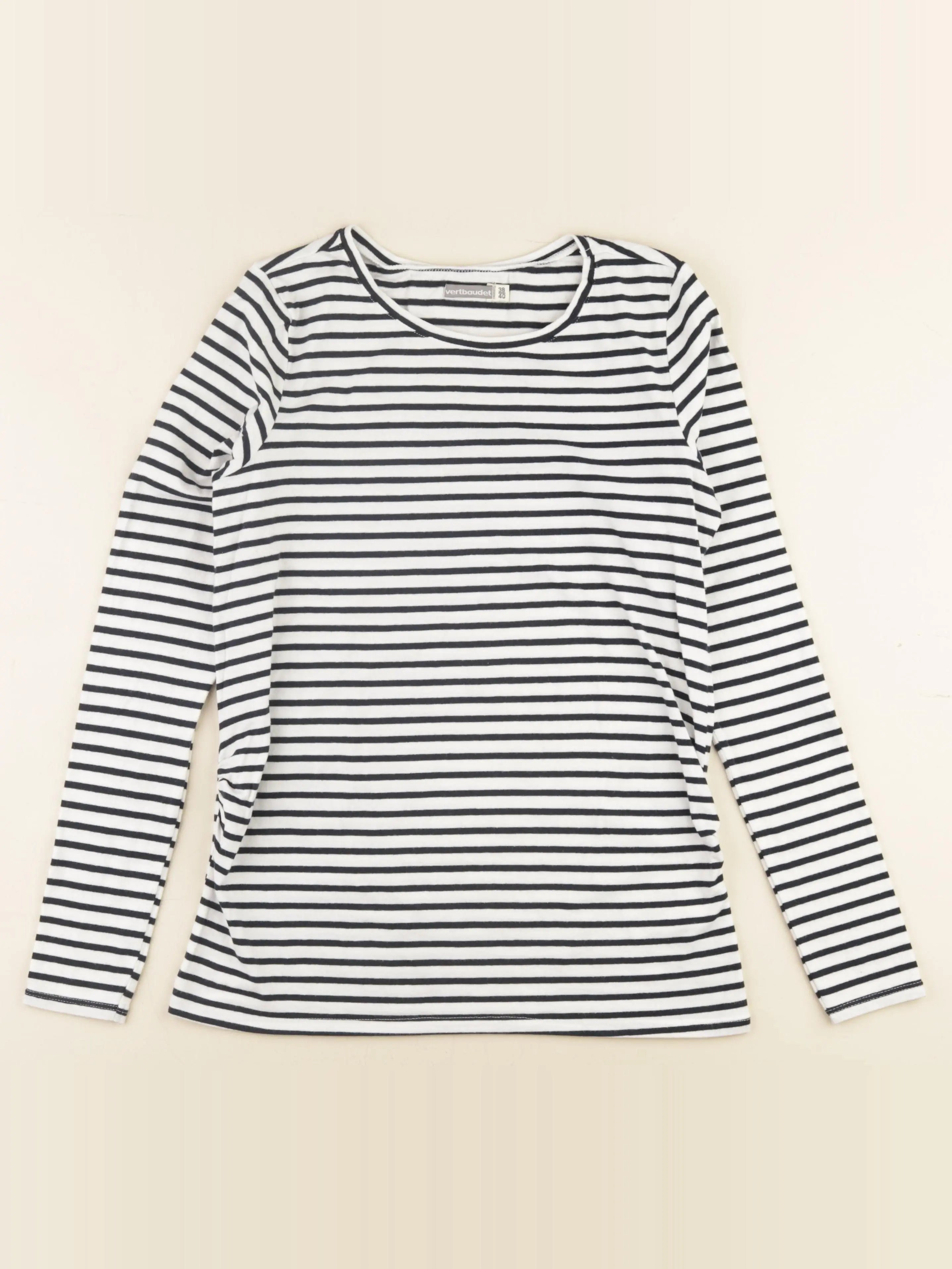 Vertbaudet - tee-shirt grossesse blanc, bleu - 38 à 40