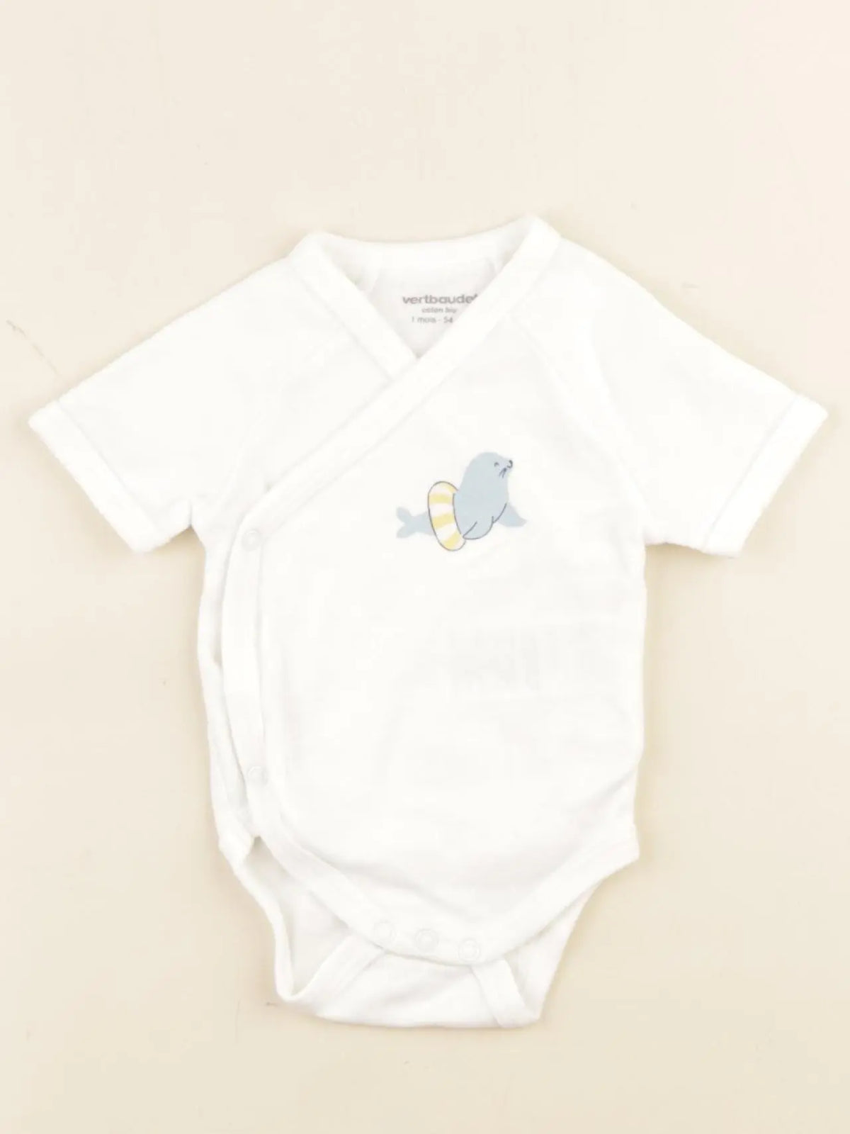 Vertbaudet - body blanc - 1 mois