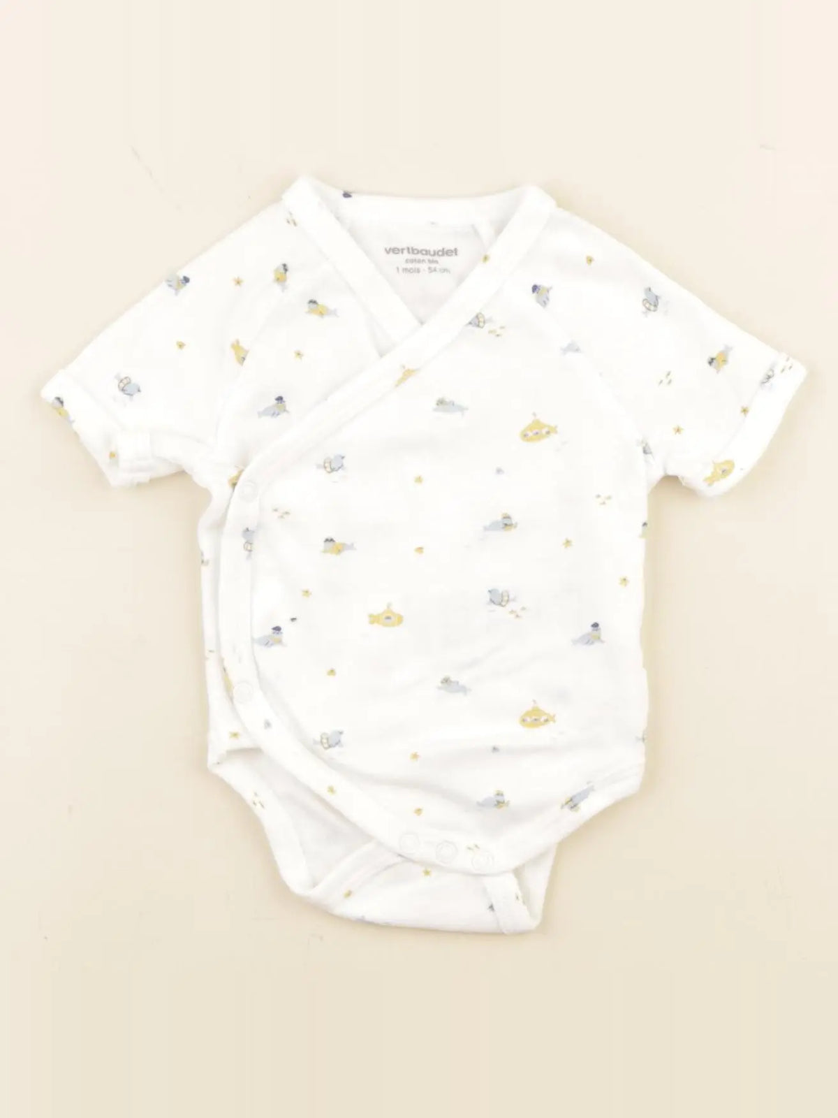 Vertbaudet - body blanc - 1 mois