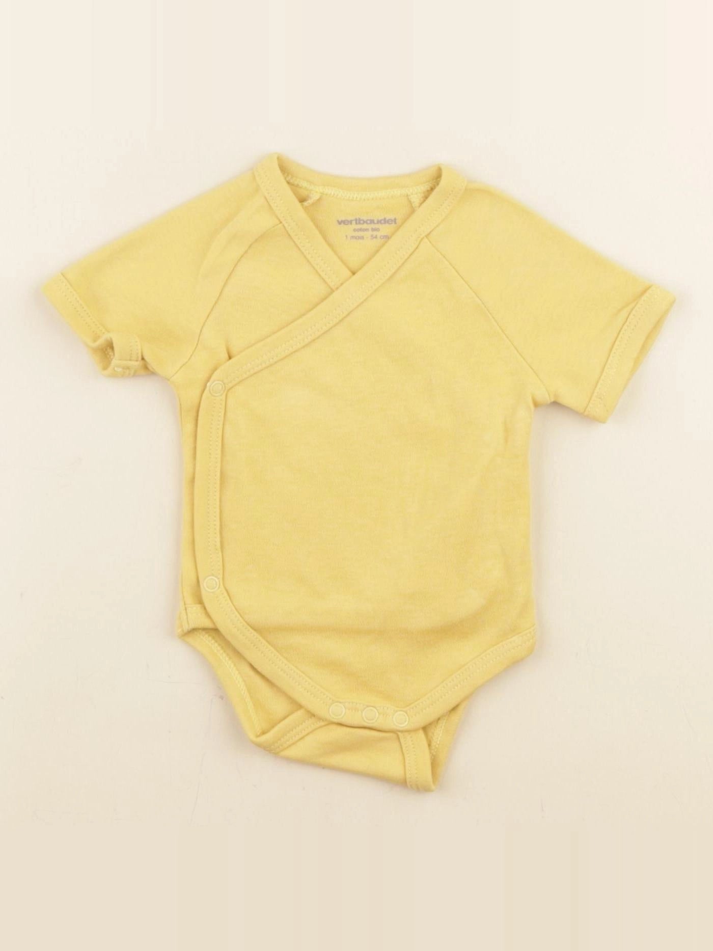 Vertbaudet - body jaune - 1 mois