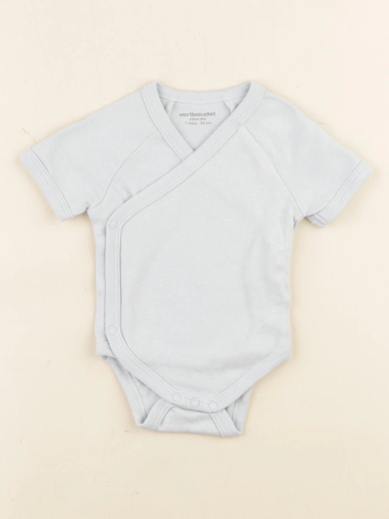 Vertbaudet - body bleu - 1 mois