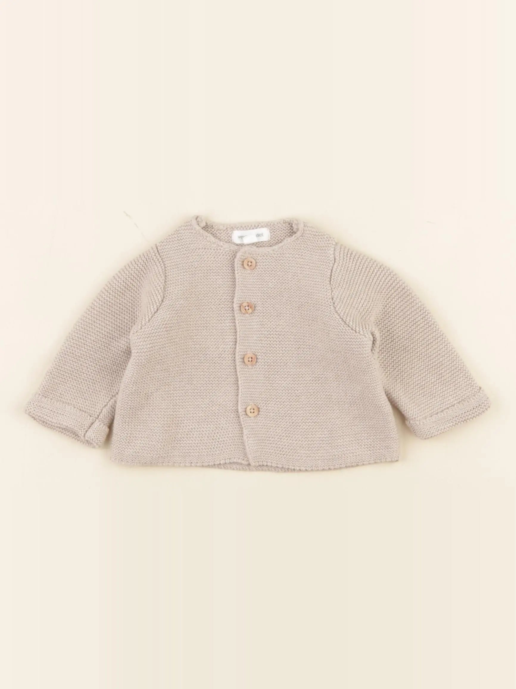 Vertbaudet - gilet marron - 1 mois