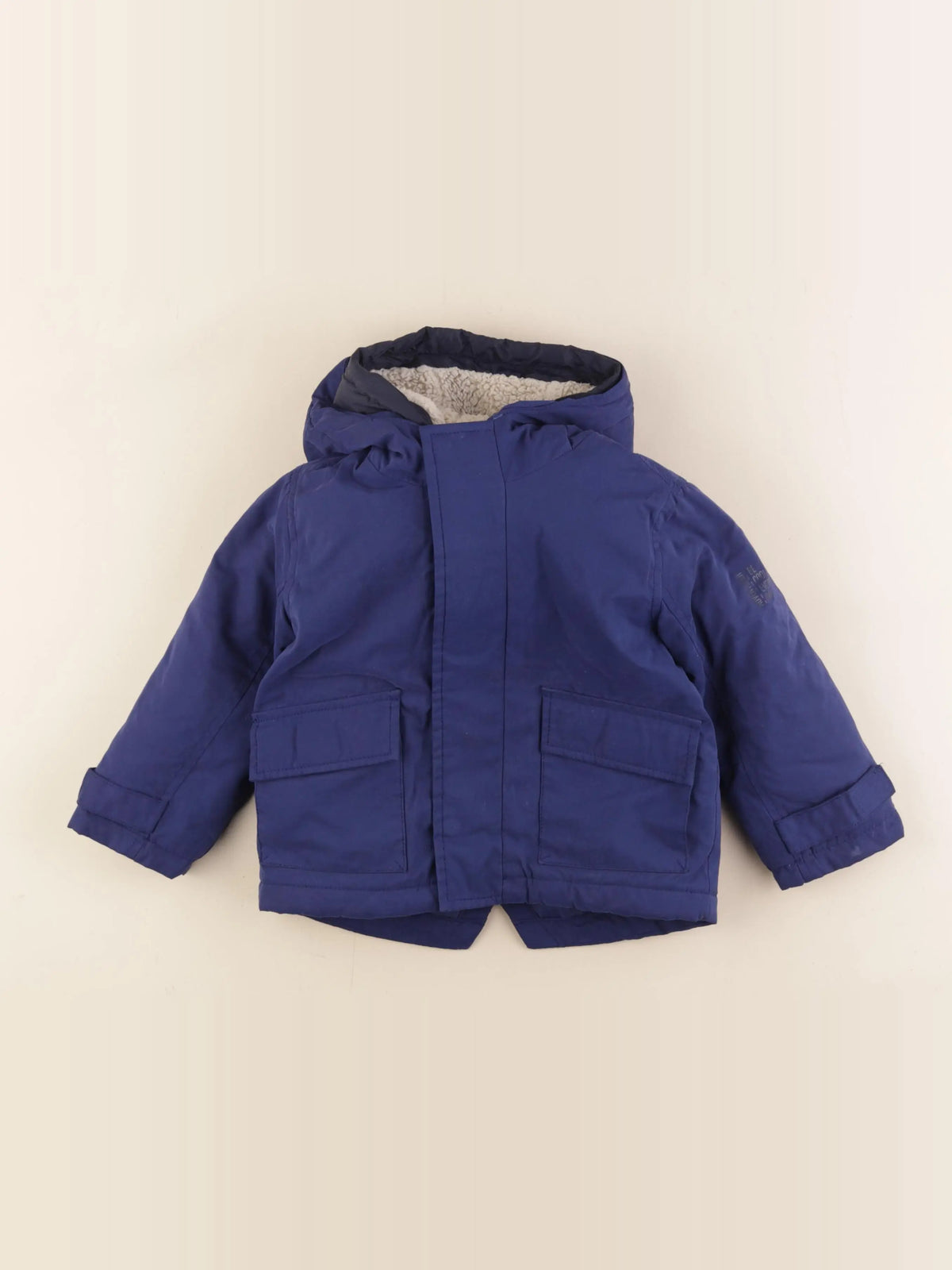 Vertbaudet - parka bleu - 2 ans