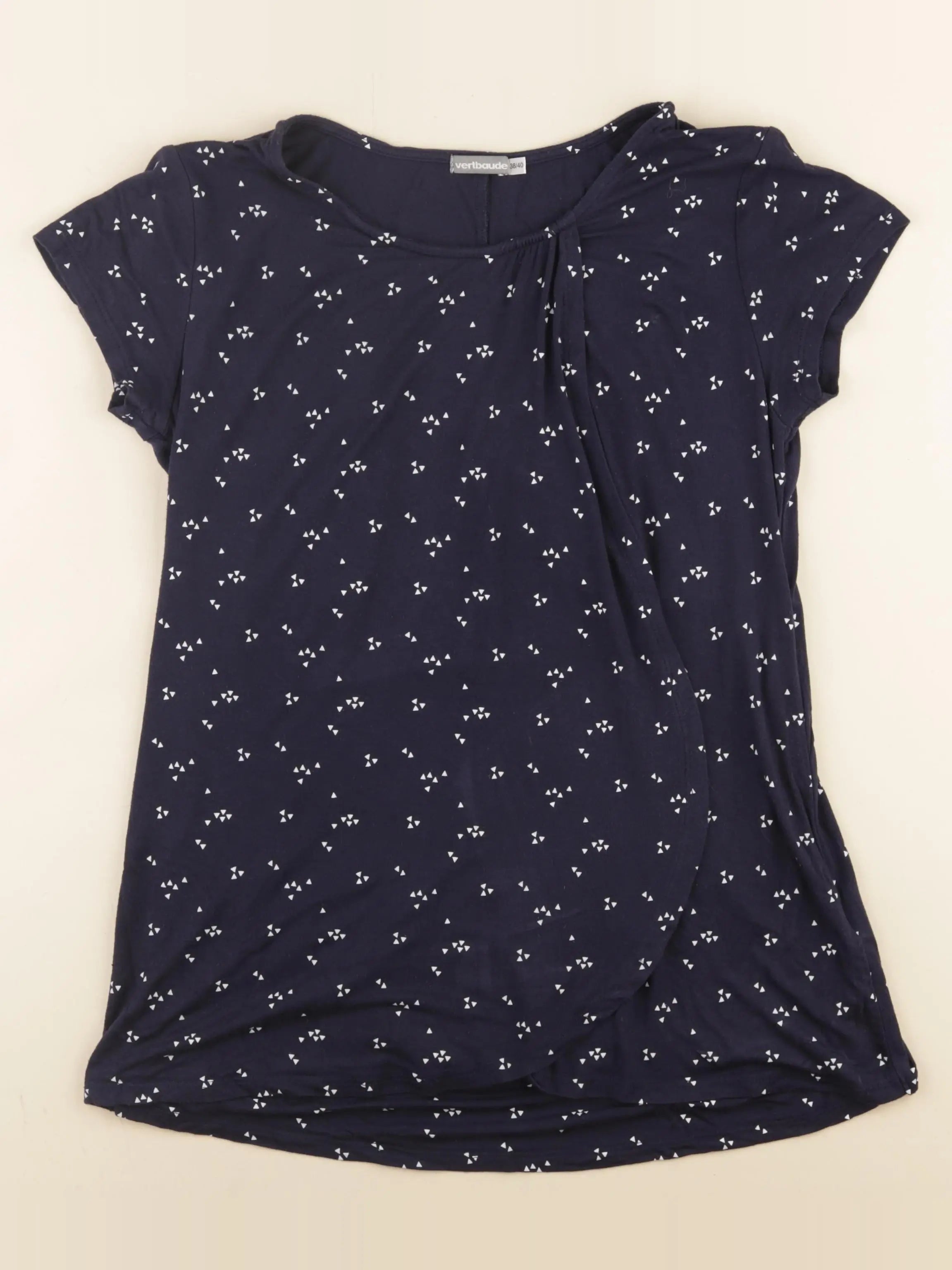 Vertbaudet - tee-shirt grossesse, allaitement bleu - 38 à 40