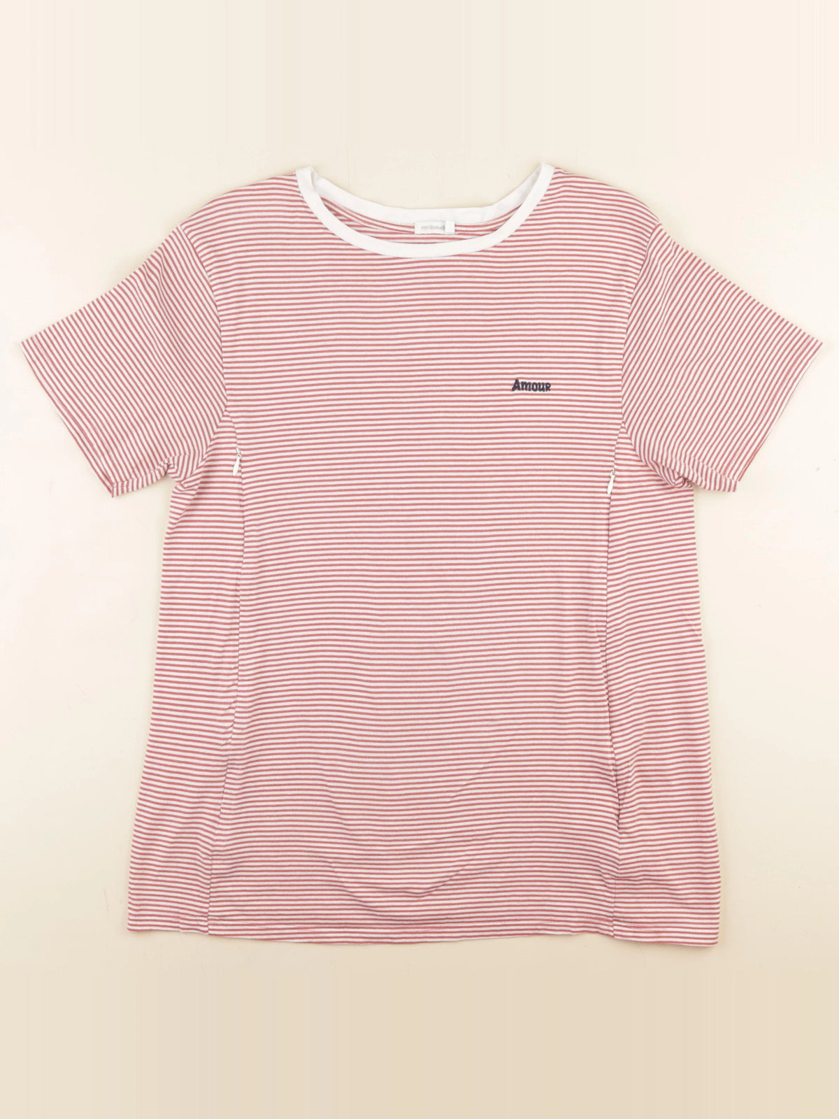 Vertbaudet - tee-shirt grossesse, allaitement rose - 38 à 40